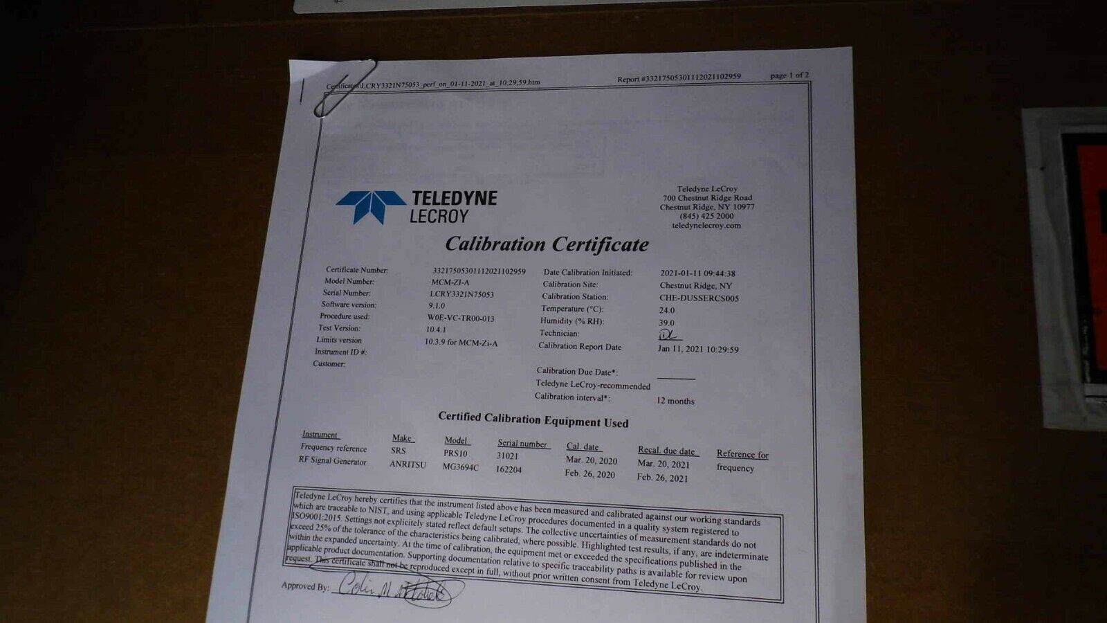 LeCroy LabMaster 10-36Zi-A & SDM-Zi-A, 36GHz  80GS/s oscilloscope w/ factory cal