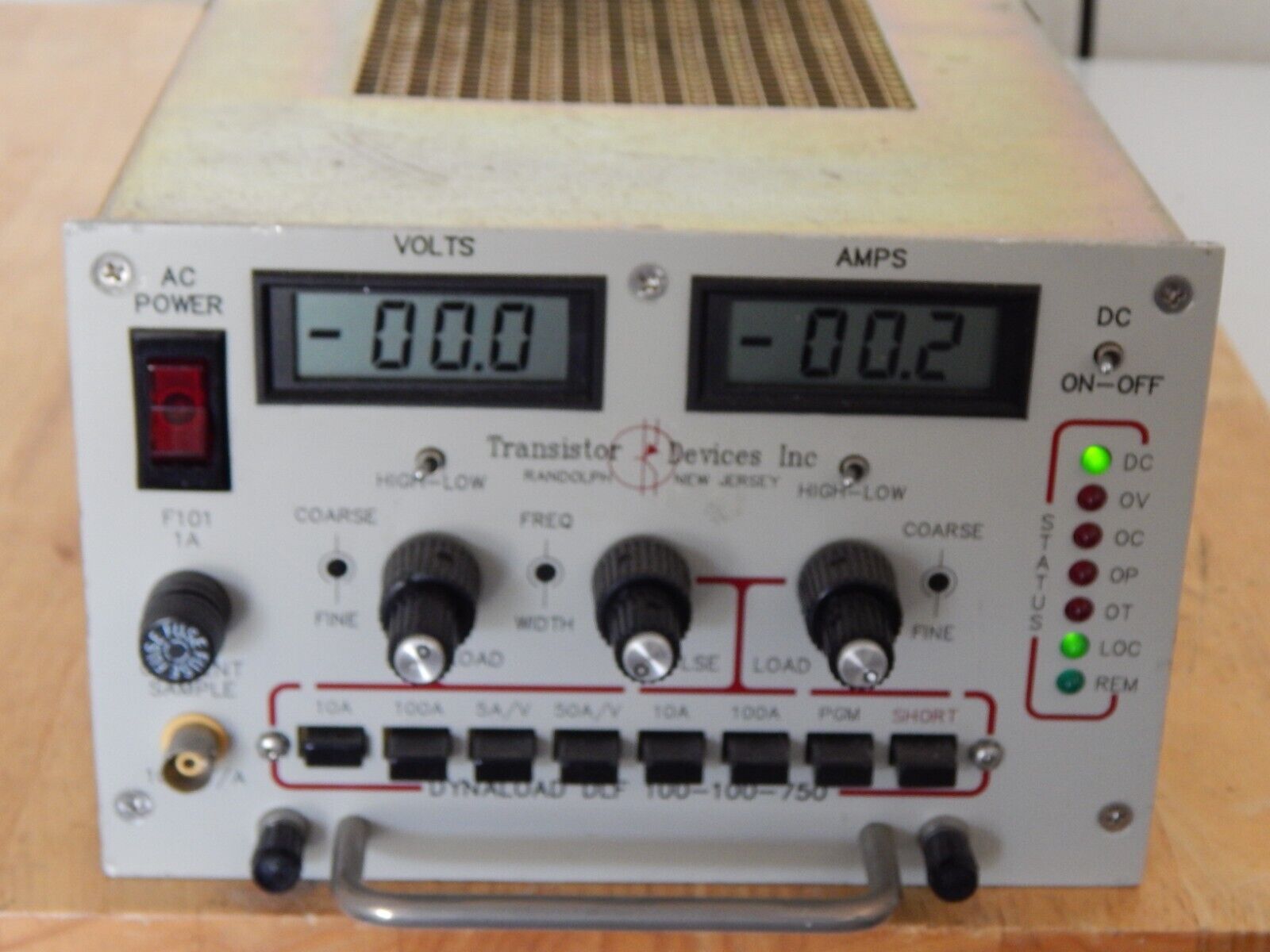 Transistor Devices DLF100-100-750 Electronic Load, 100V, 100A, 750W