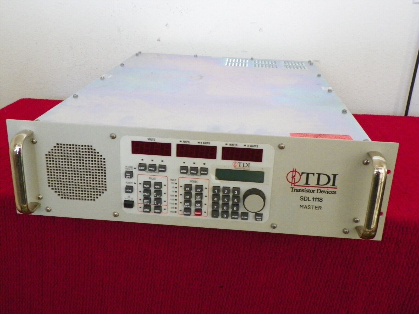 TDI Dynaload WCL488 50-400-2000 2KW Electronic Load SDL 1118