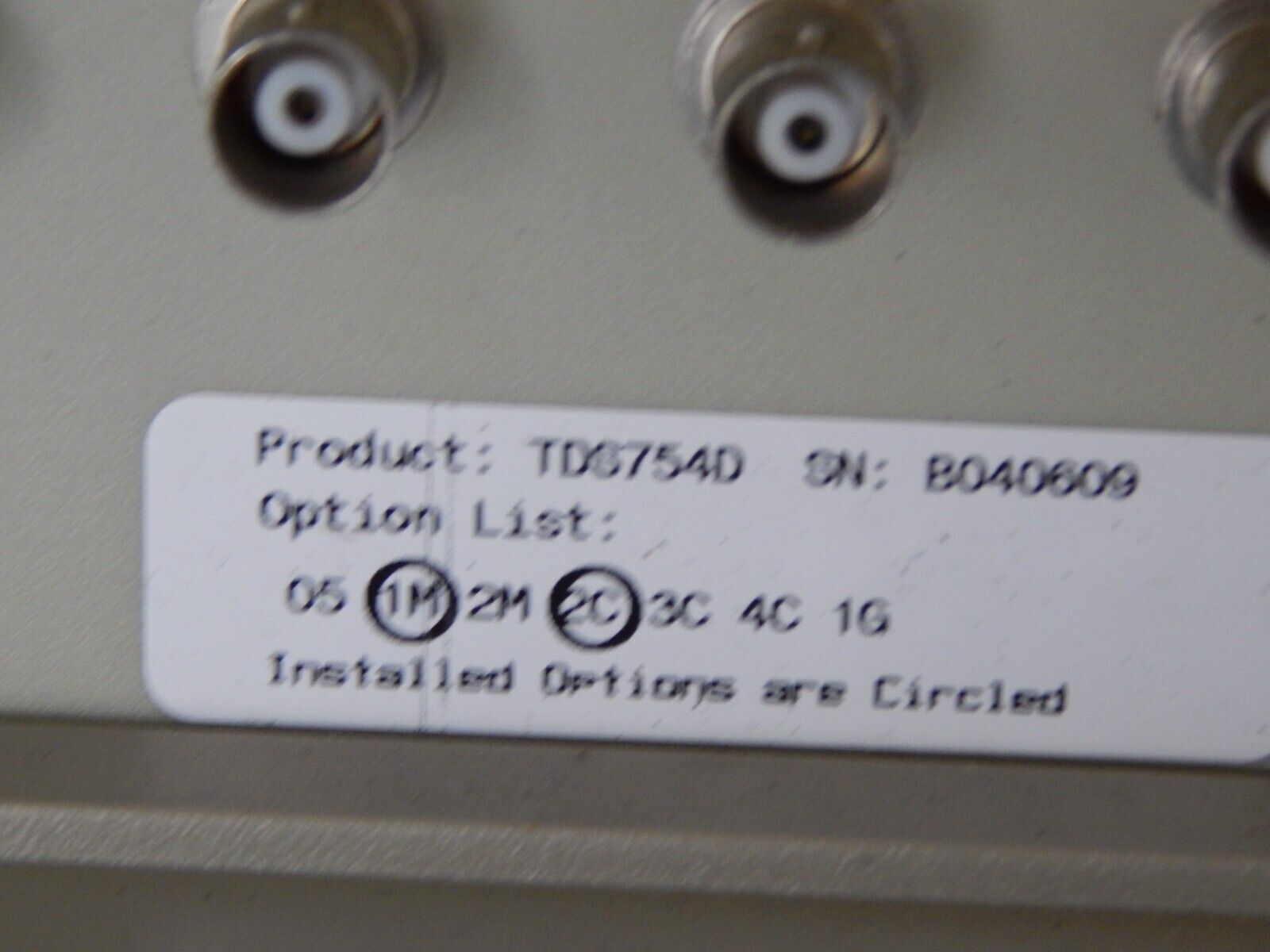 TDS 754D  500Mhz  2GS/s DPO opt's 1M,2F,2C