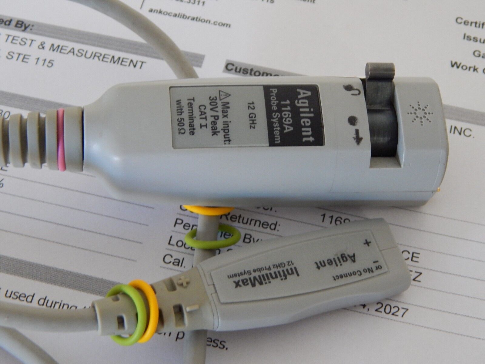 Agilent 1169A Oscilloscope 12GHz InfiniiMax Probe, NIST cal, 16 in stock