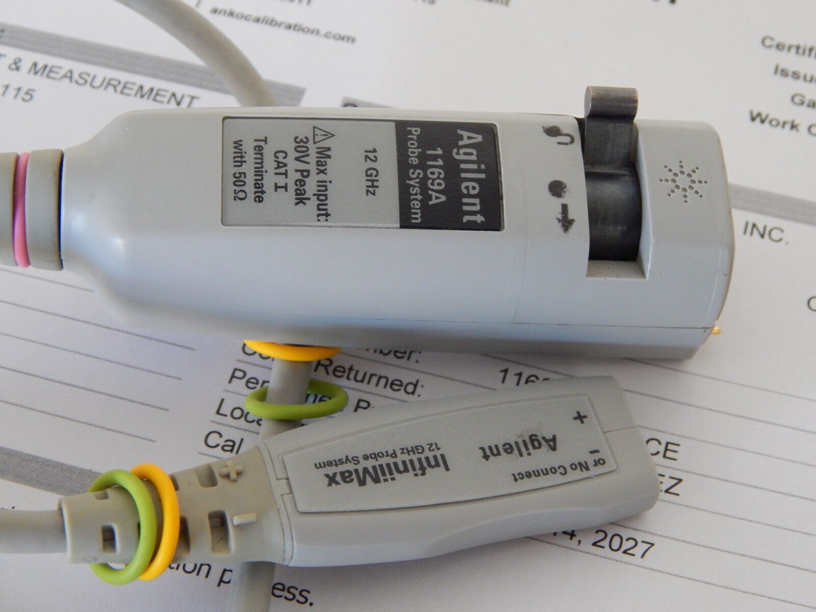 Agilent 1169A Oscilloscope 12GHz InfiniiMax Probe, NIST cal, 16 in stock