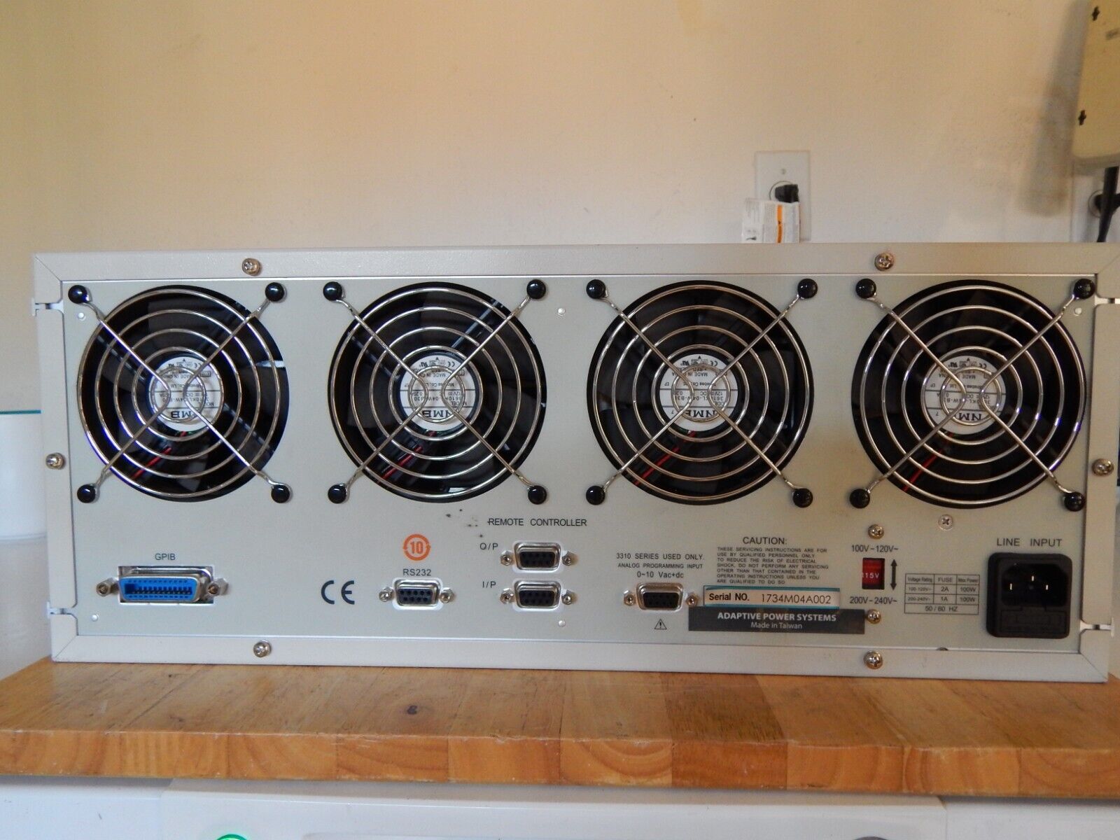 APS AC/DC Load 300V/4A-300VA 4 modules GPIB 34M04-01 Mainframe, NIST Cal'd