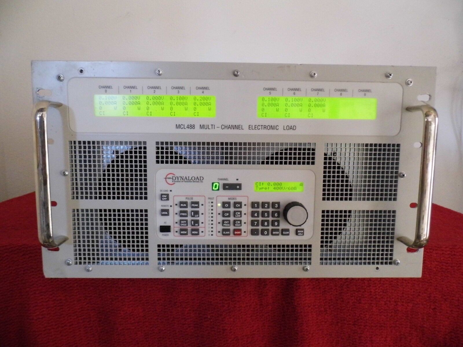 Transistor Devices MCL488 DC Electronic Load mainframe w/8 of MCL488 400-60-350