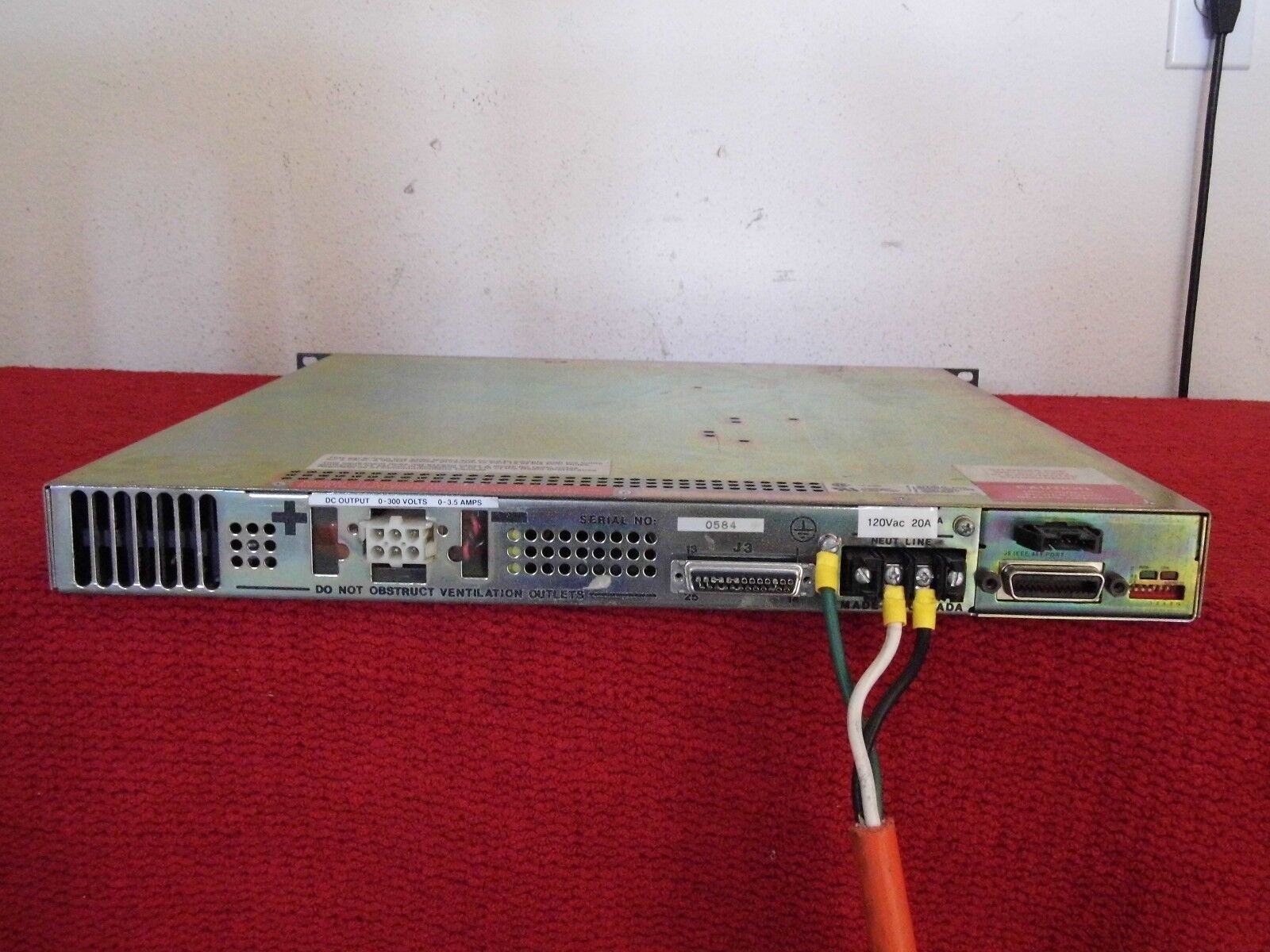 Xantrex XKW300-3.5 w/ GBIP 300Vdc 3.5Amps DC Power Supply (DCS300-3.5)