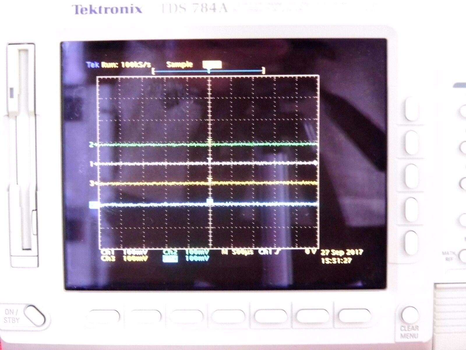 Tektronix TDS784A Oscilloscope 1GHz, 4GS/s Opt's 2F/1M NIST calibrated 8/2017