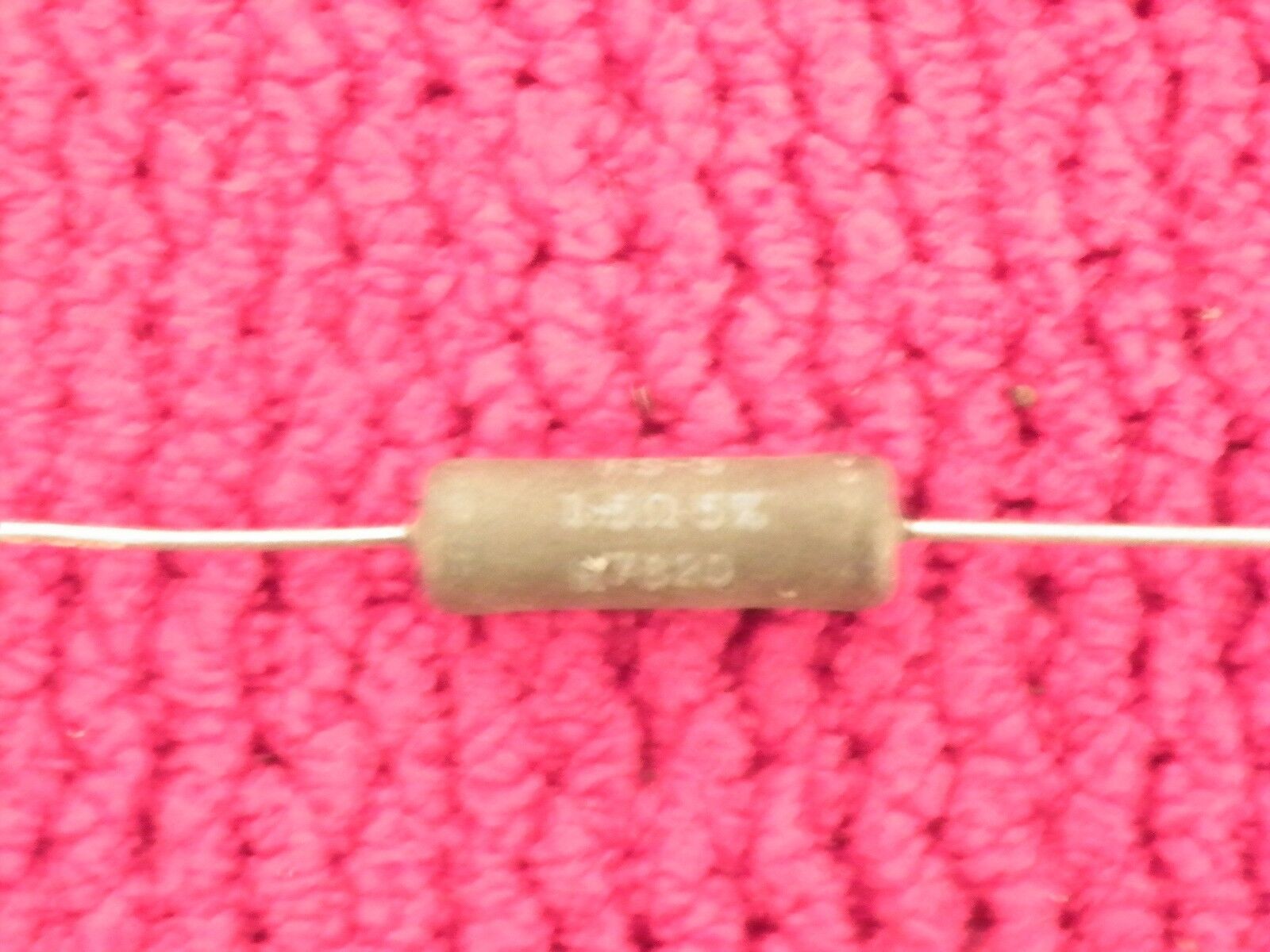 (Lot of 5) -- 1.5 ohm 5 Watt 5% Wire Wound Resistor (NOS,New Old Stock)