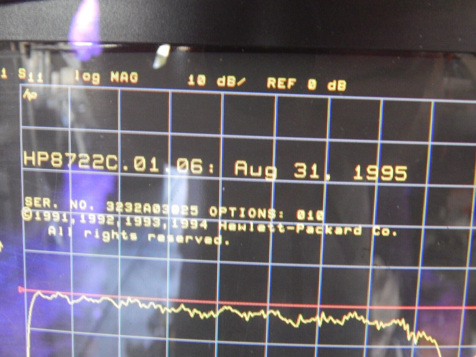 Agilent/Keysight 8722C w/ 010  s/n 3232A03025 Network Analyzer, 50Mhz-40GHz