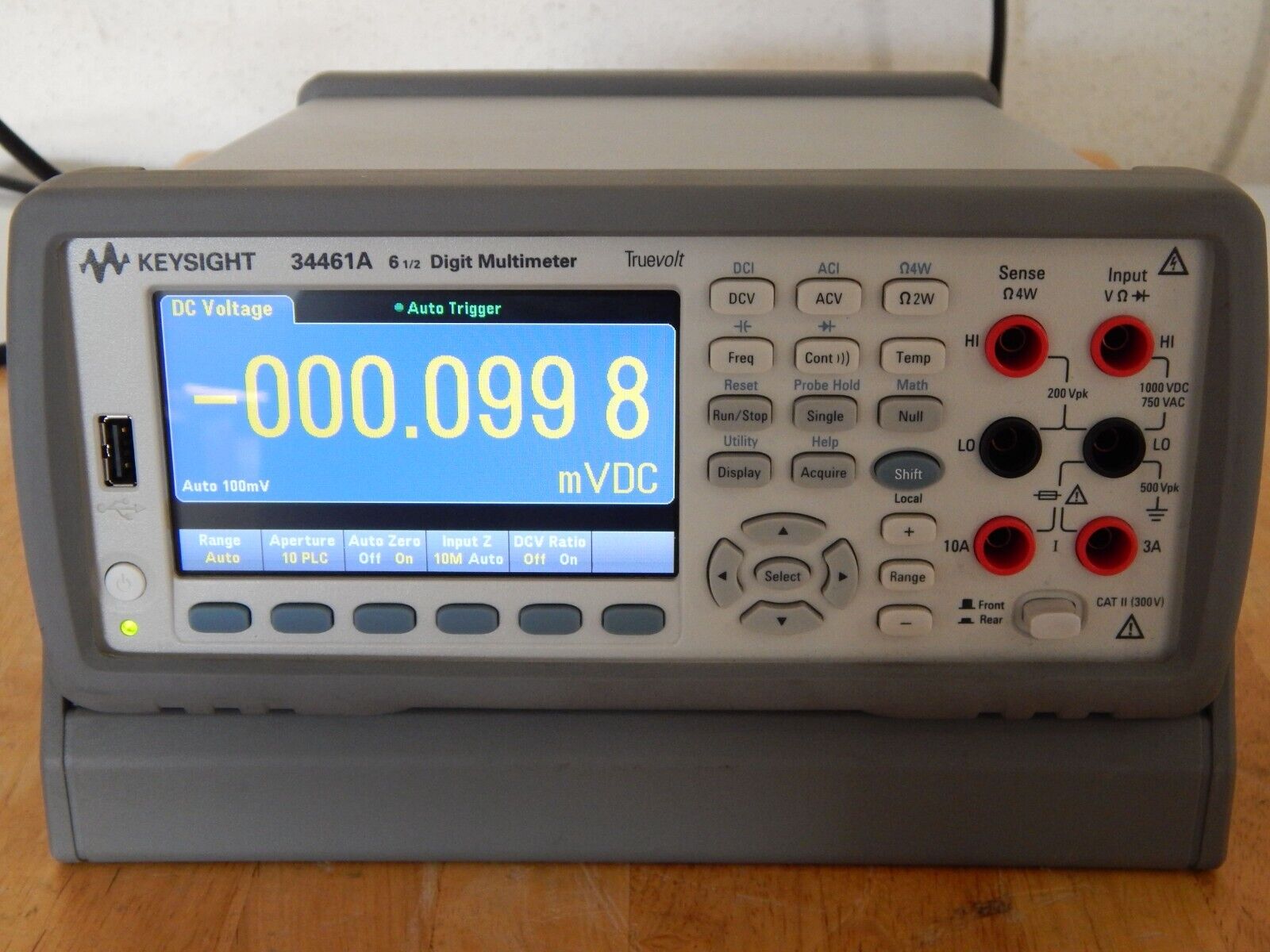 Keysight 34461A, 6½ Digit True volt DMM, NIST Cal