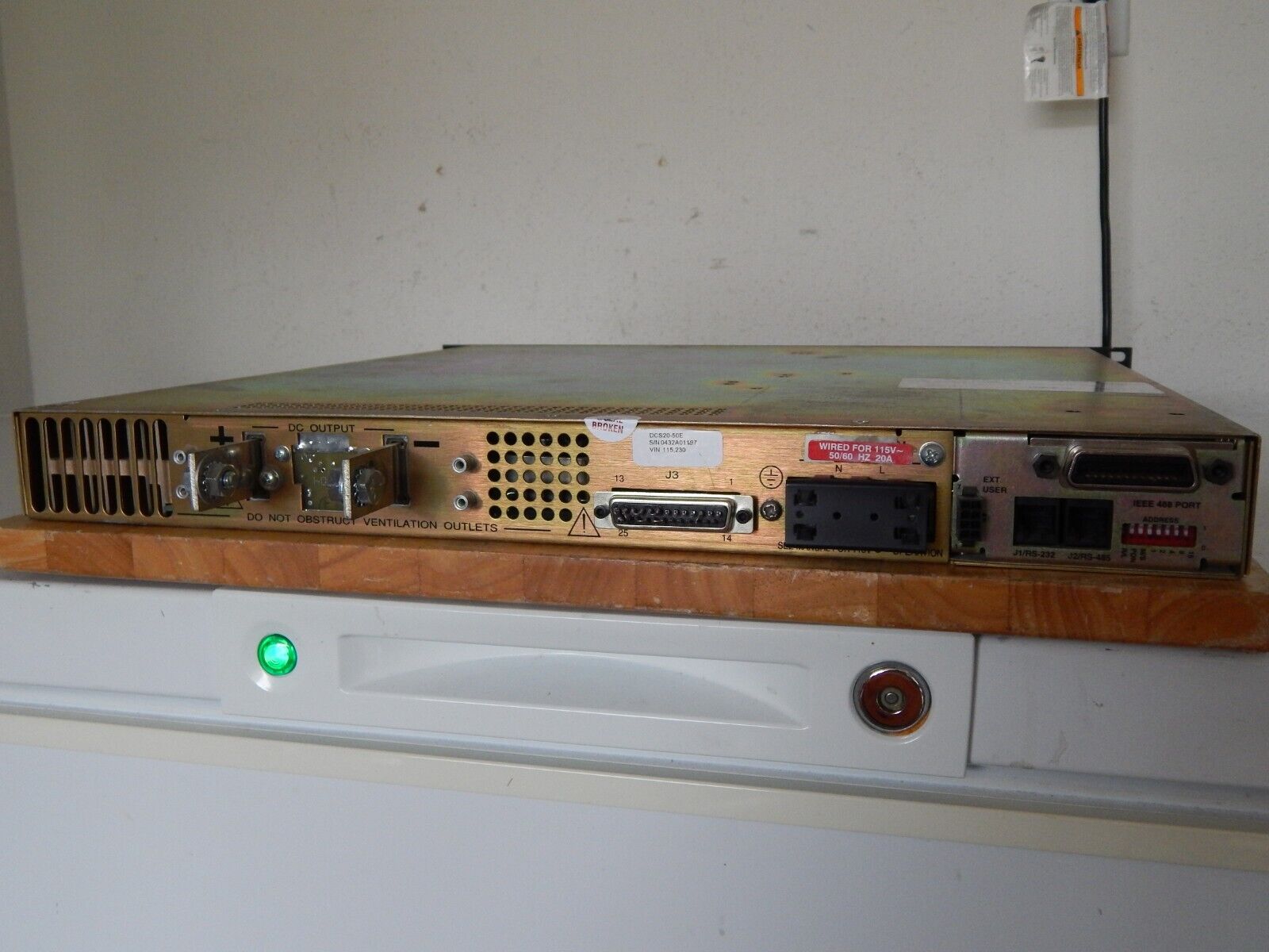 SORENSEN DCS20-50E M9A (GPIB) DC Power Supply