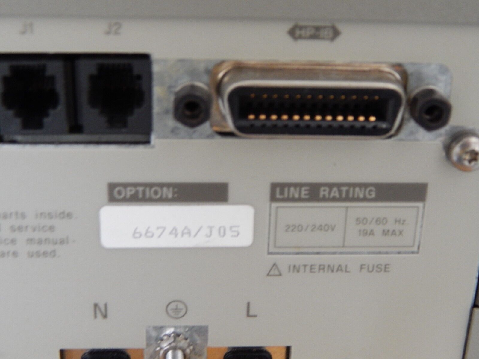 HP 6674A DC Power Supply 0 to 80V, 0- 26A, 2000W GPIB  opt. J05