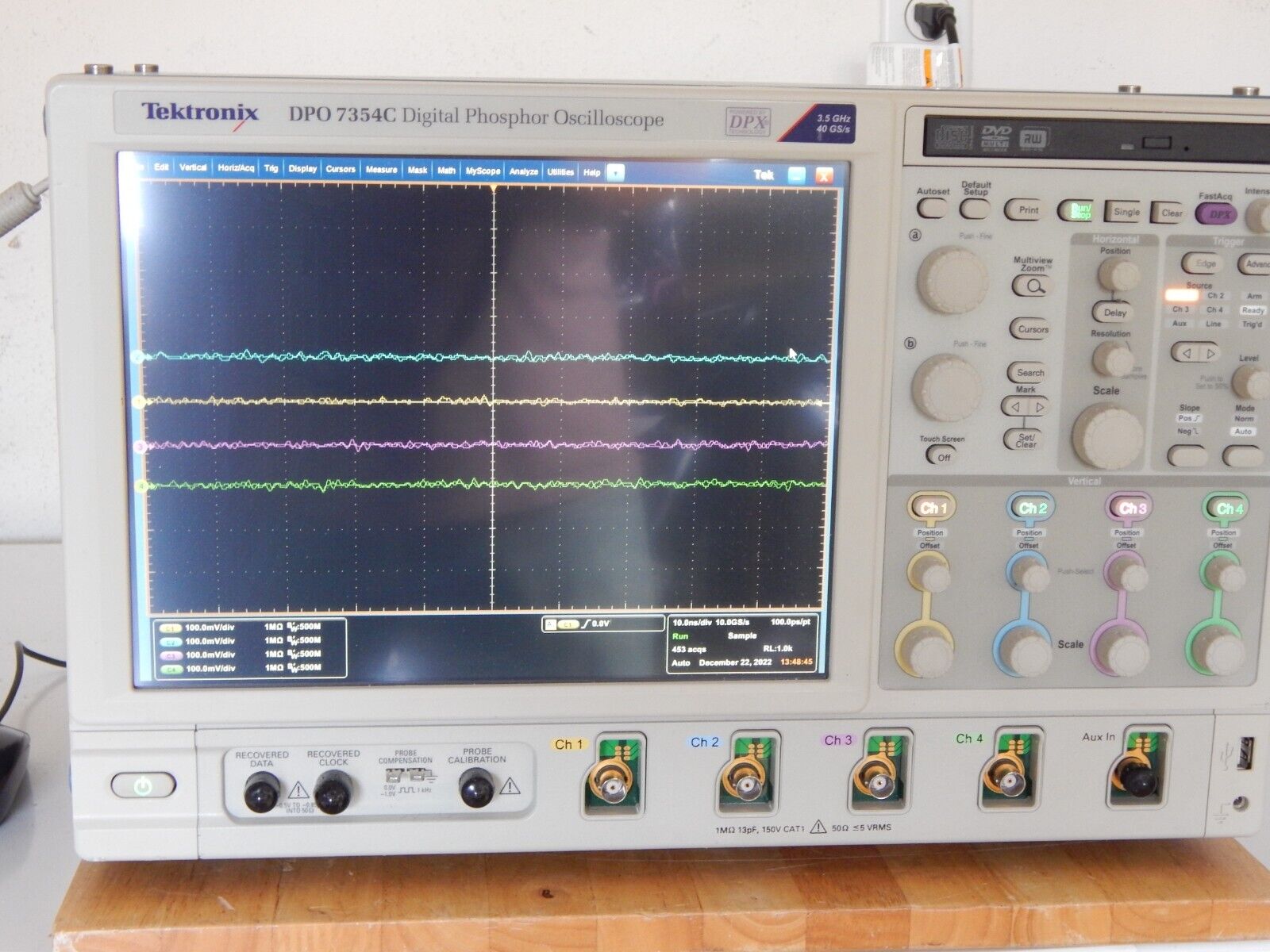 Tektronix DPO7354C 4 Channel 3.5GHz Phosphor Oscilloscope