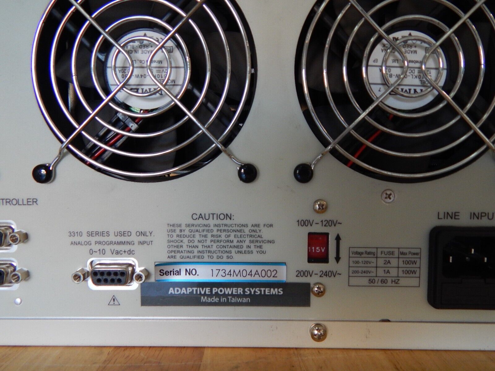 APS AC/DC Load 300V/4A-300VA 4 modules GPIB 34M04-01 Mainframe, NIST Cal'd