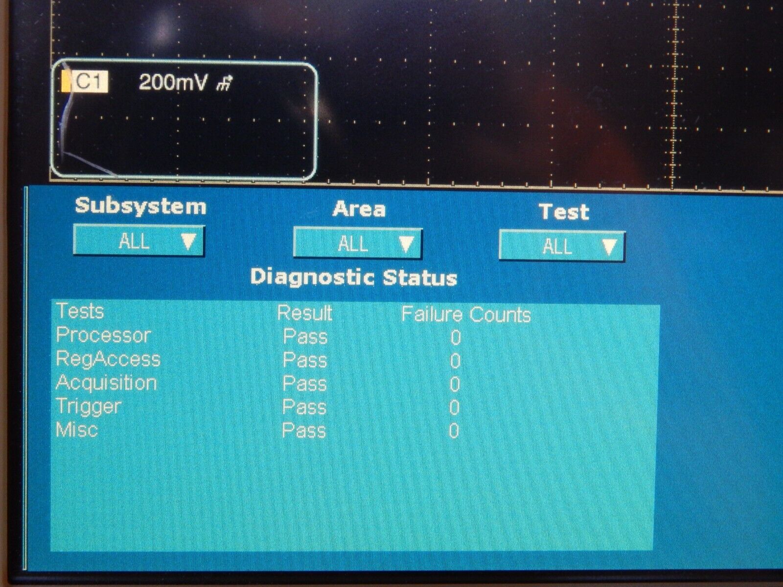 TEKTRONIX CSA7404B Communications Signal Analyzer, 4 GHz, 4 Ch., 20 GS/s