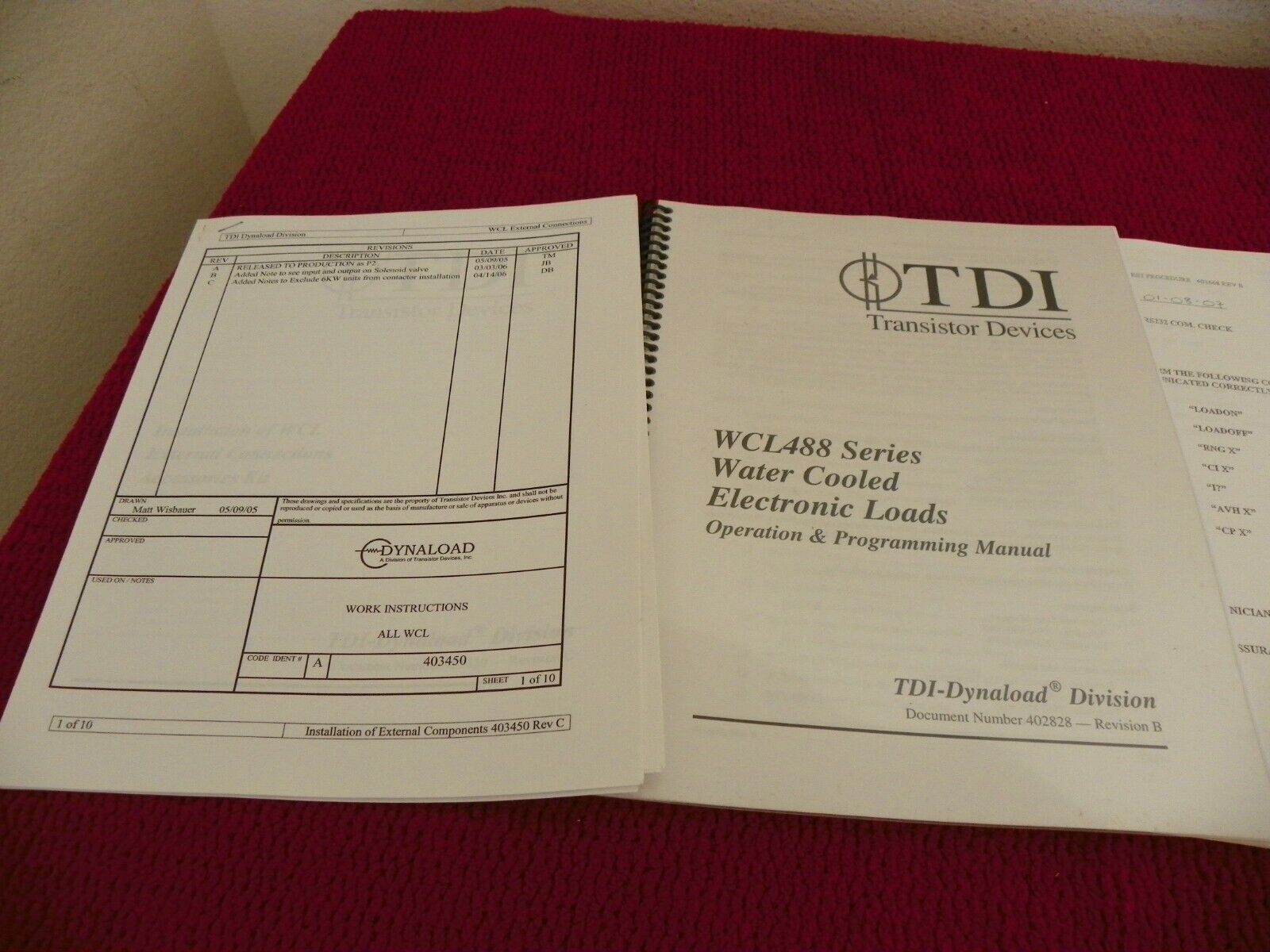 TDI Dynaload WCL488 50-400-2000 2KW Electronic Load SDL 1118