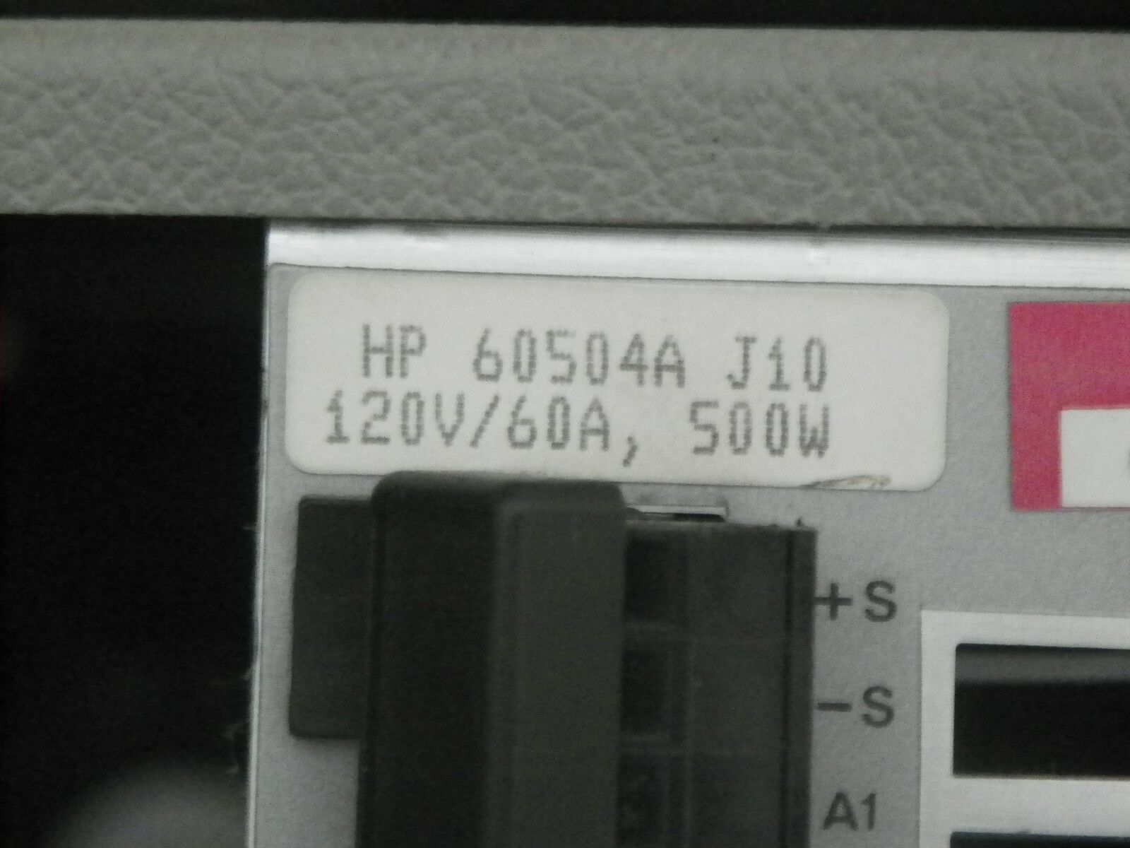 AGILENT HP 60504A opt J10 120Vdc 60 amps 500W use in HP6050A (2 in stock)