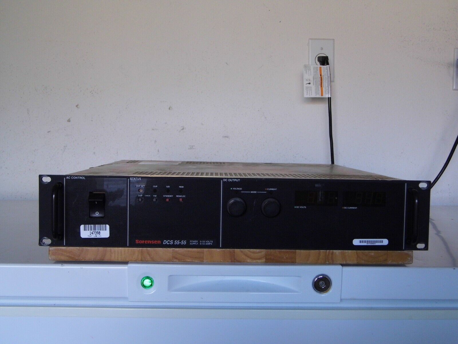 Sorensen DCS55-55, 55Vdc 55Amps 3000Watts  4 in stock, Tested.