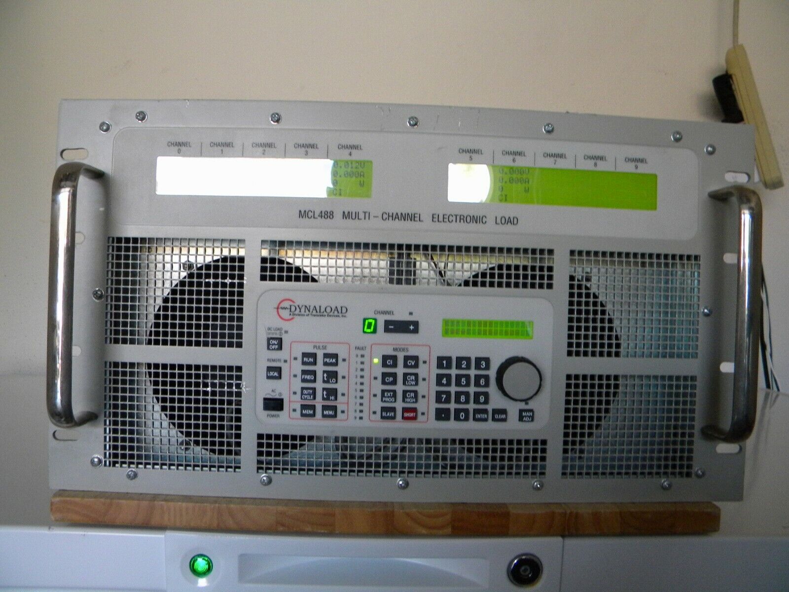TDI Dynaload MCL488 DC Load mainframe w/7 of 100Vdc 60A 350W loads