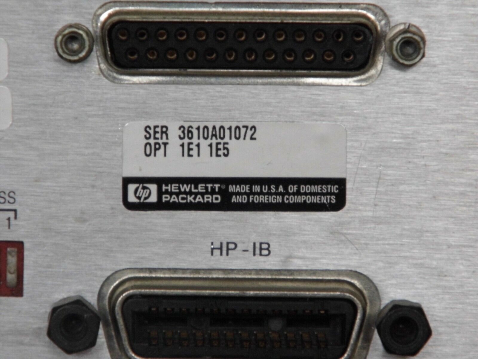 AGILENT HP 83752B 1E1 1E5, .01 - 20 GHz SYNTHESIZED SWEEPER w/ WARRANTY