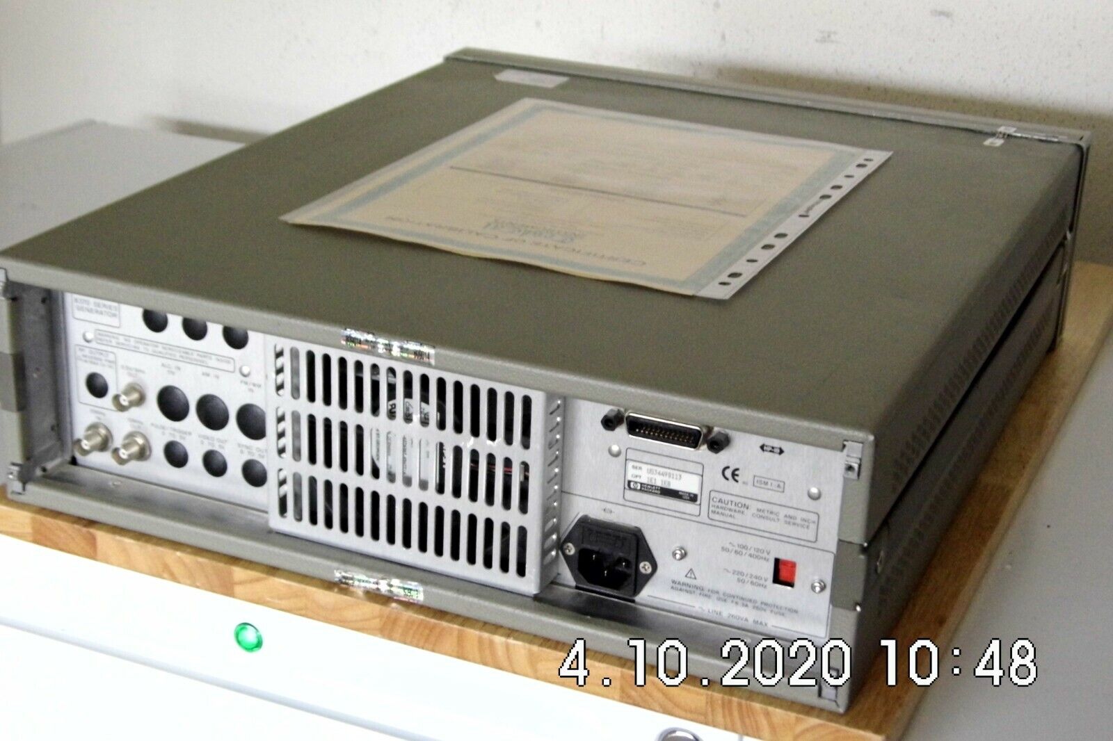 Agilent HP 83732B 1E1,1E8  20GHz Synth. CW Generator Cal w/data, 3 in stock.