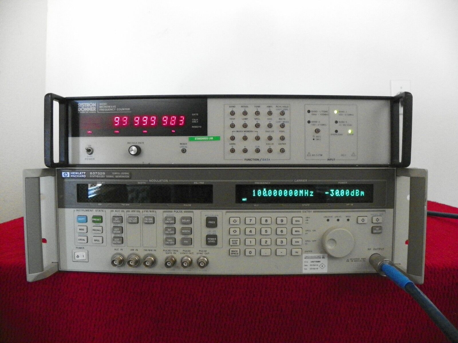 Systron Donner 6030 microwave frequency counter 10hz-26.5Ghz w/opt 02,04,& 06 