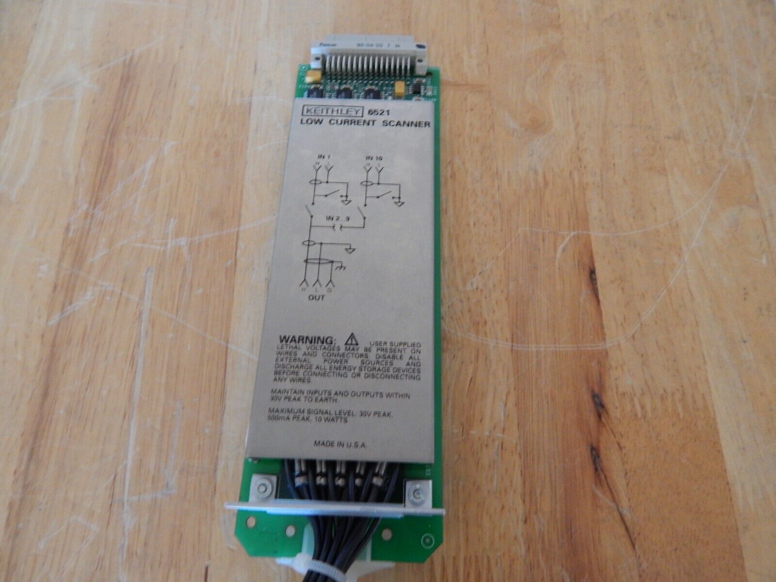 Keithley 6521 Low Current 10 Channel Scanner Card for 6517A or 6517B