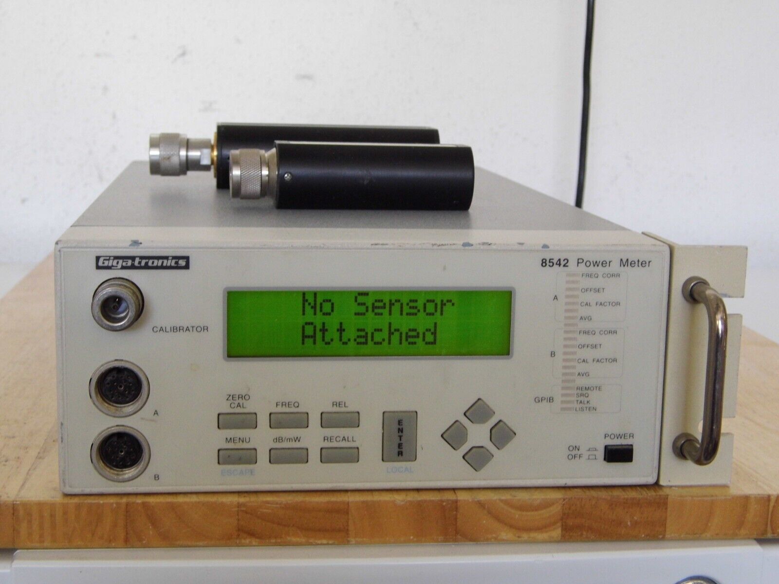 GIGATRONICS  UNIVERSAL POWER METER MODEL 8542 w/ Power Sensors 80303A & 80601A