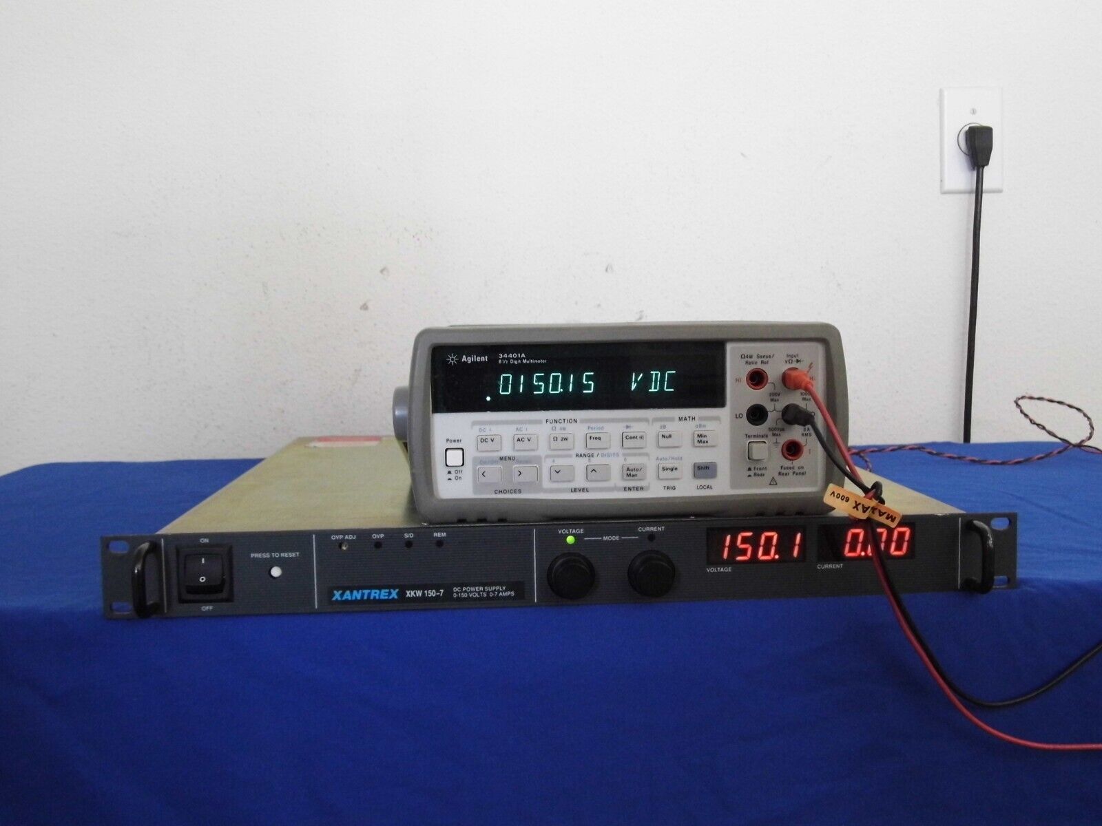 Xantrex XKW150-7 w/ GBIP 150Vdc 7Amps DC Power Supply (DCS150-7)