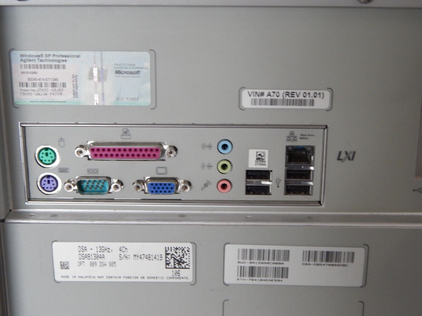 Agilent Infiniium DSA91304A Oscilloscope  13Ghz 40Gs/s MY47481419