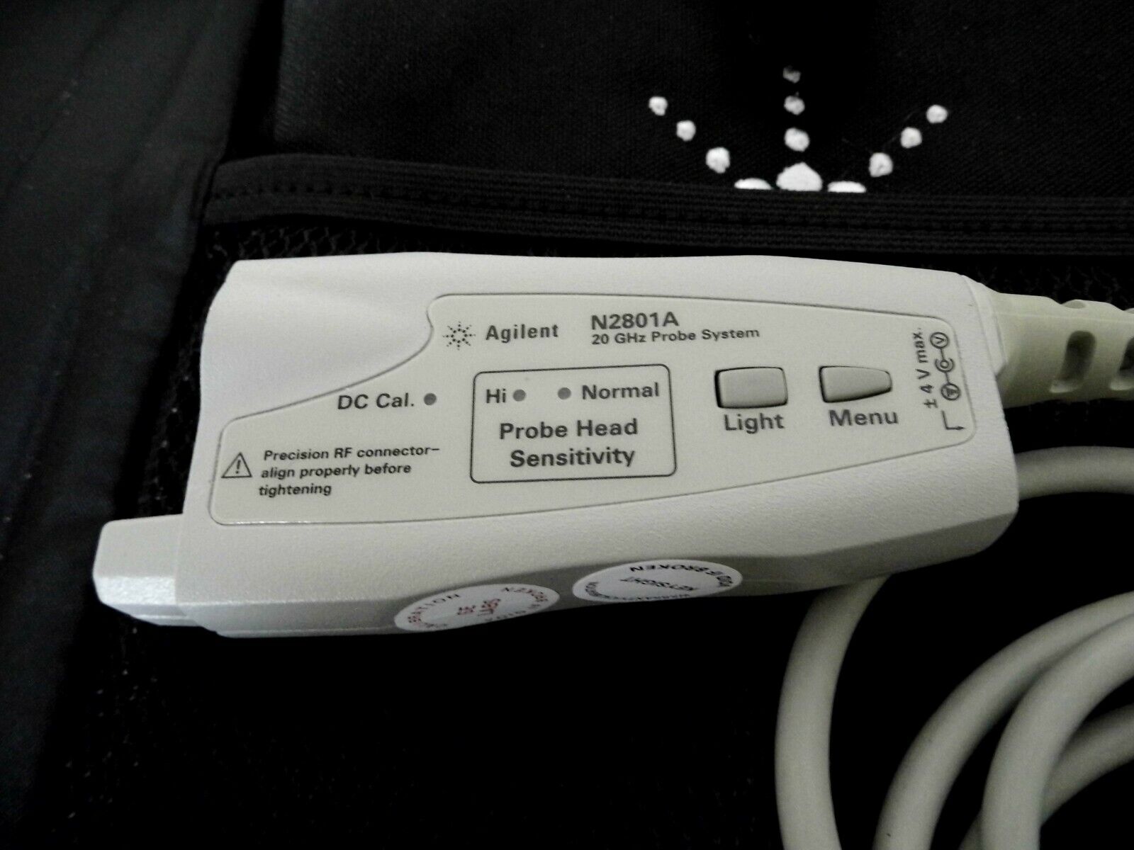 Agilent N2801A 20 GHz InfiniiMax III Series probe amplifier Keysight cal 8/2021