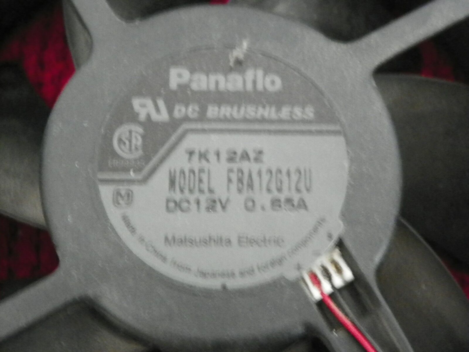 Panaflo DC Brushless Fan FBA12G12U