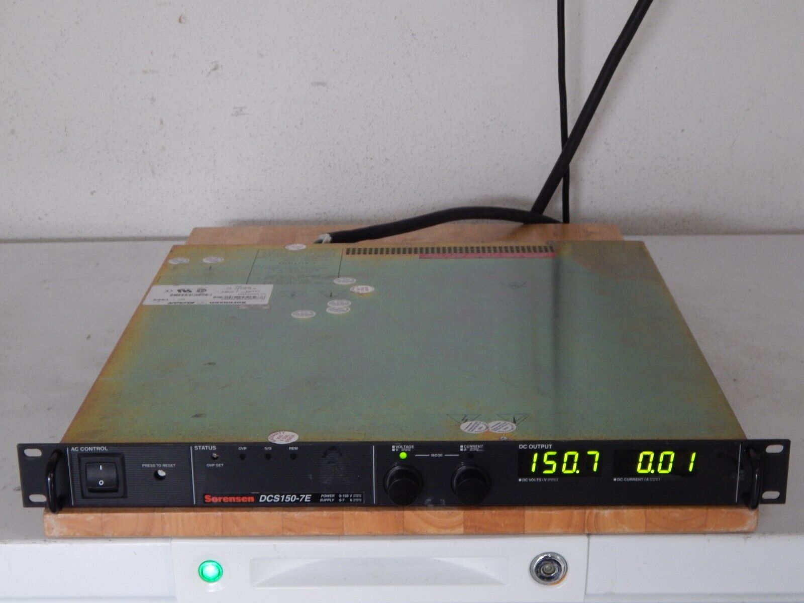 Sorensen DCS150-7E M9C (GPIB) DC Power Supply, 150 V,7 A,1050W, WRNTY