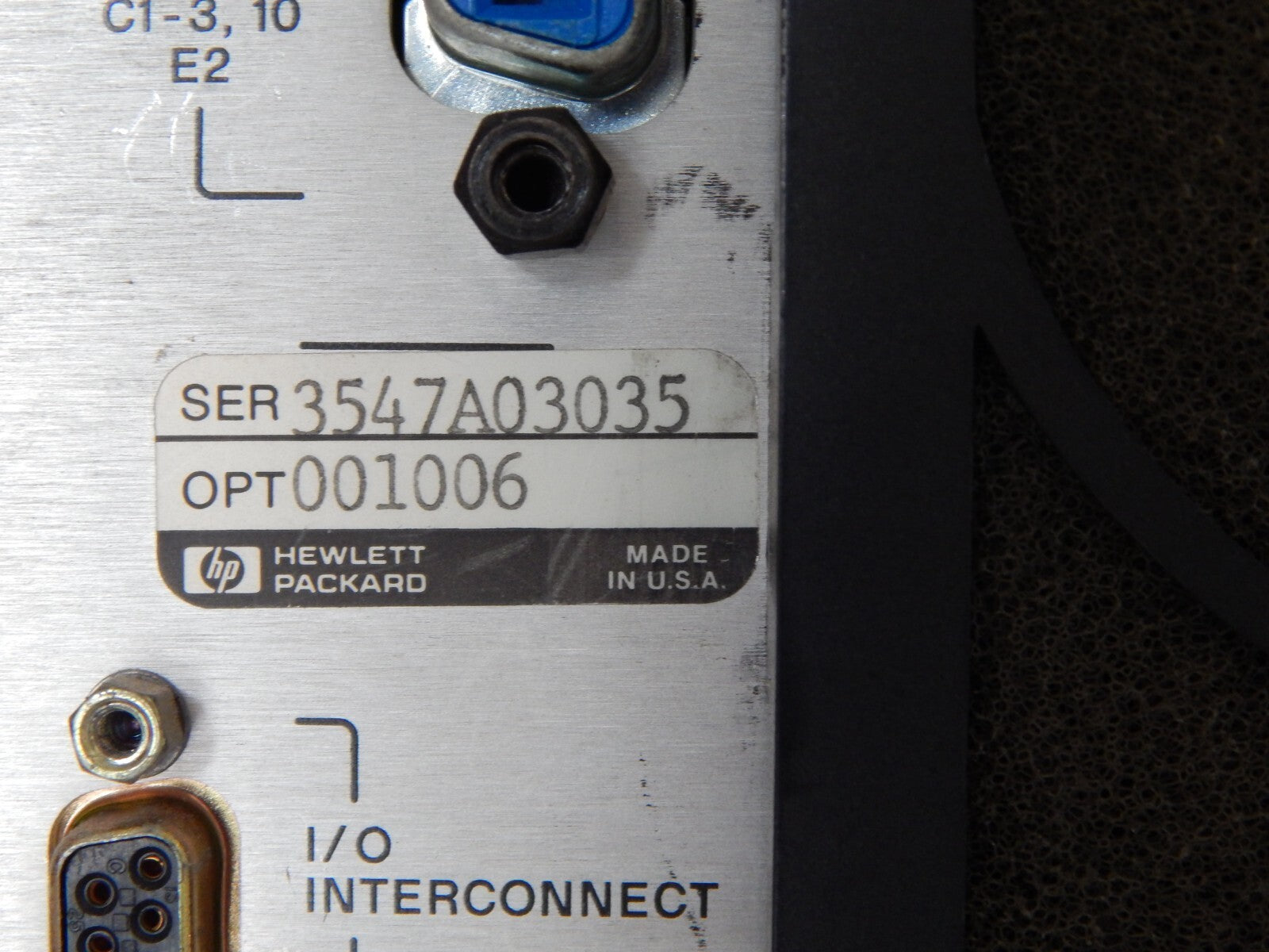 Agilent/Keysight 8722C w/001, 006, 50Mhz-40GHz Network analyzer, s/n3547A03035