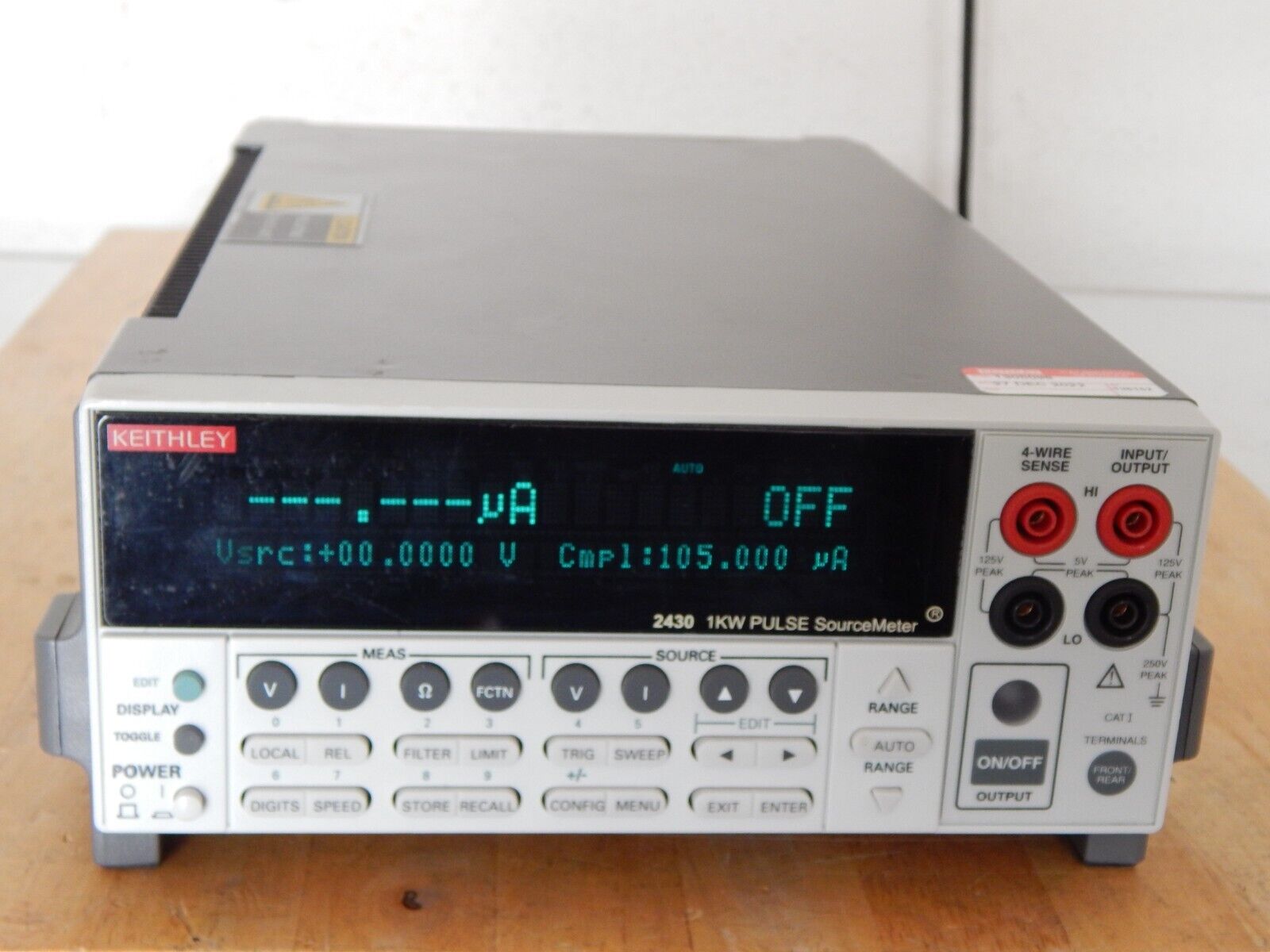 Keithley 2430 1kW Pulse Mode SourceMeter to 100V & 10A, REV C34, OEM NIST Cal