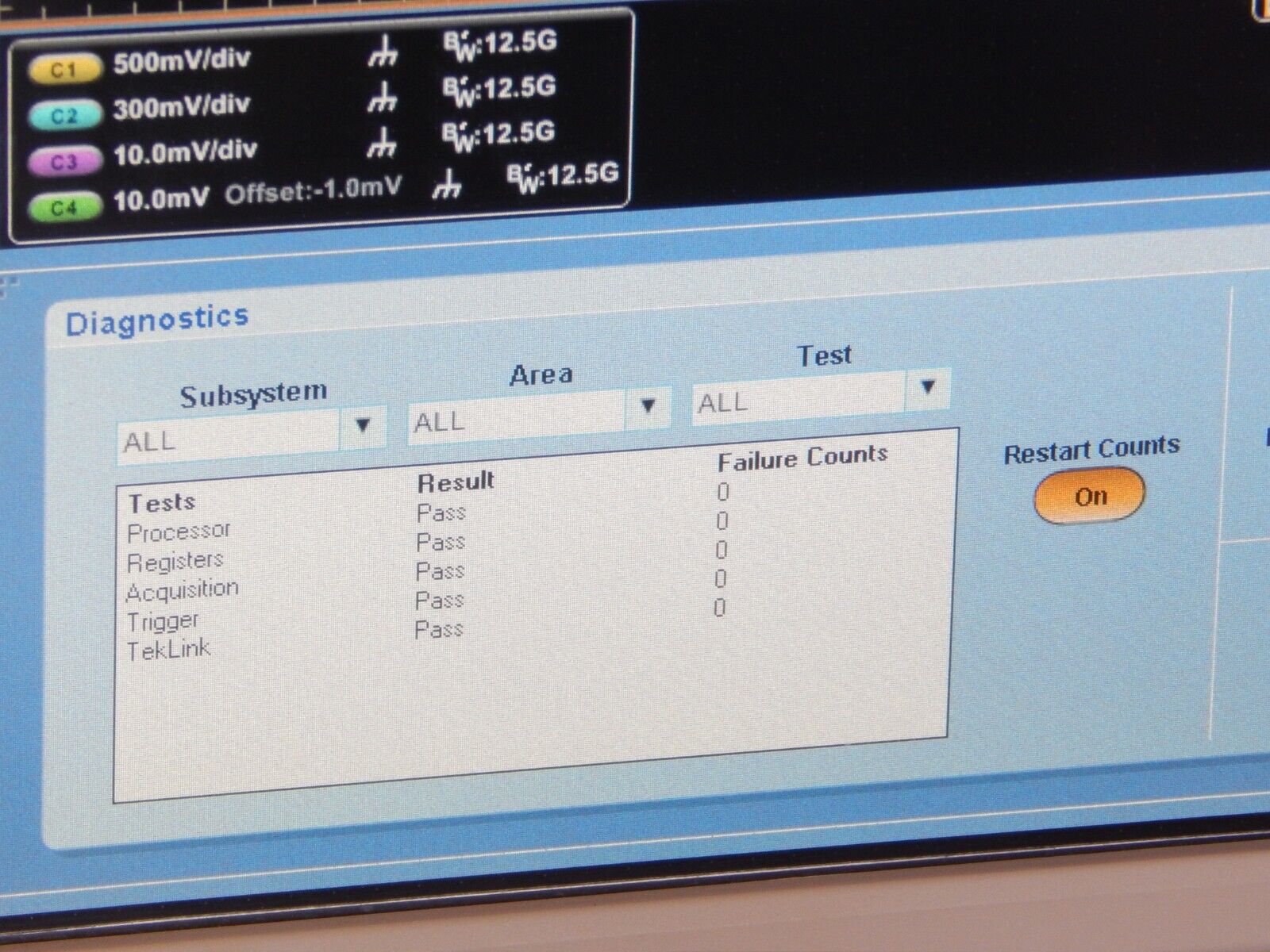 Tektronix DSA71254B 12.5Ghz 50Gs/s 4CH Digital Serial Analyzer