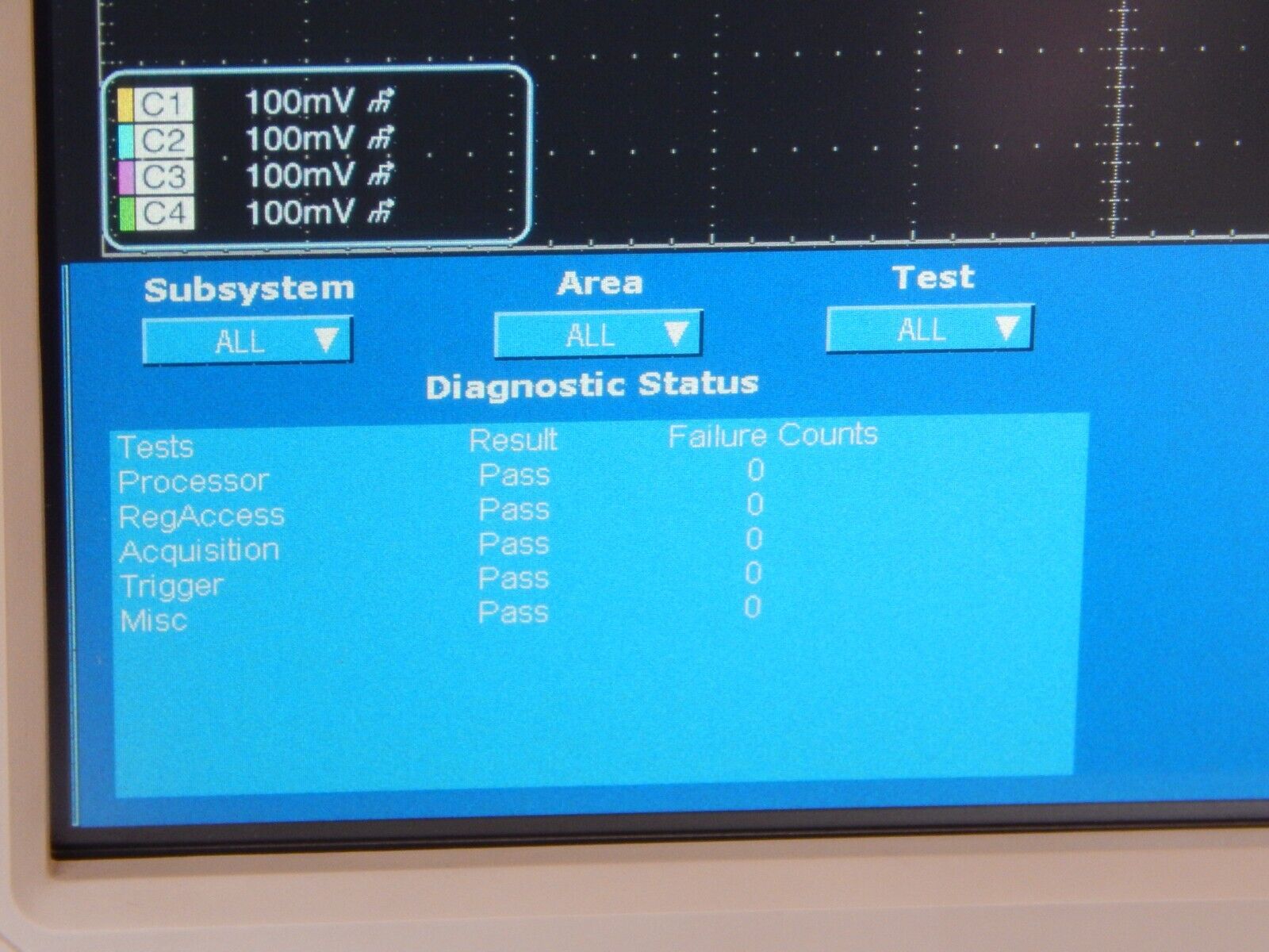 TDS6154C 15GHz 40GS/s 8 Options, NIST calibration