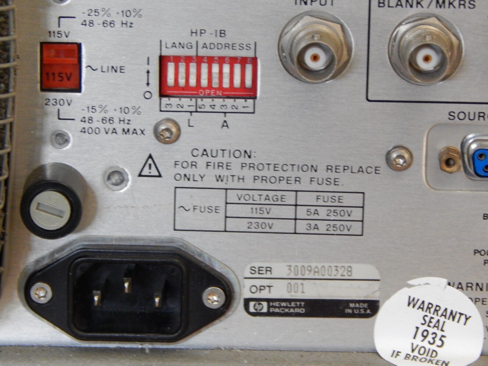 Agilent 83620A 001 Synthesized Sweeper 10 MHz to 20 GHz