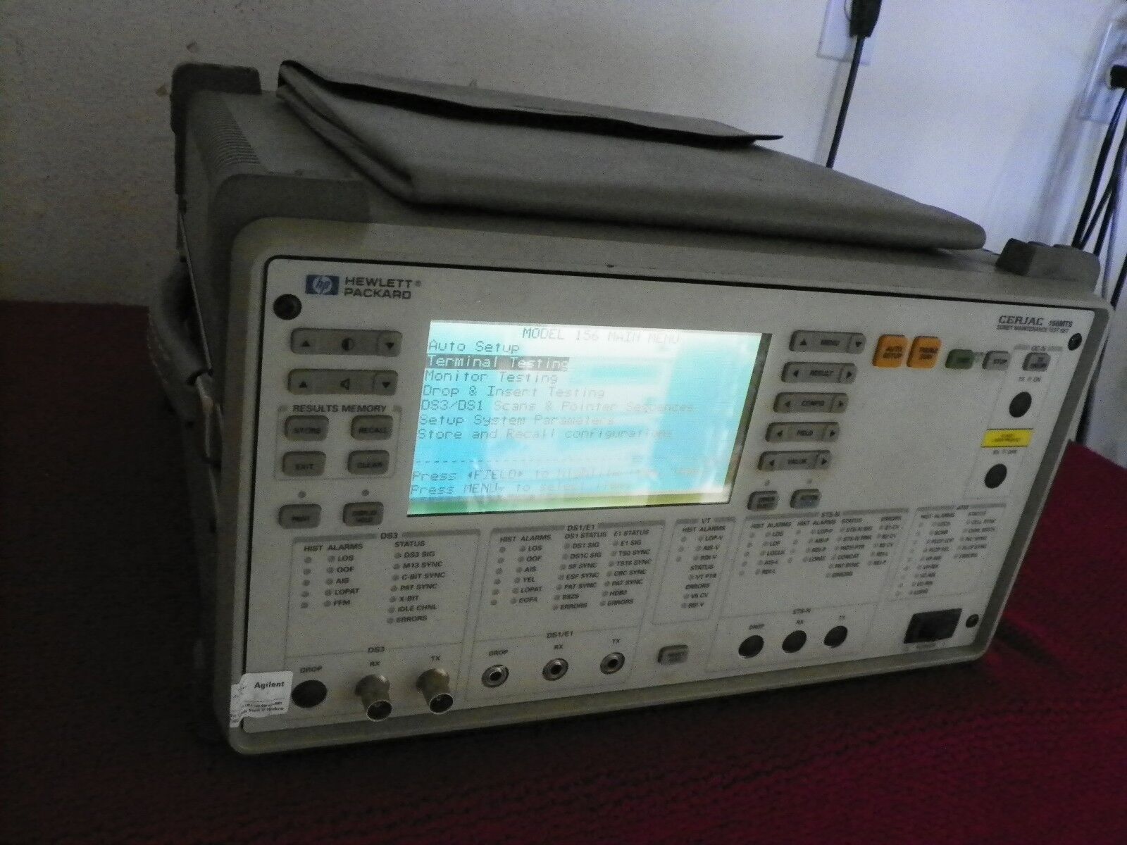 HP CERJAC 156MTS E4480A Sonet Maintenance Test Set