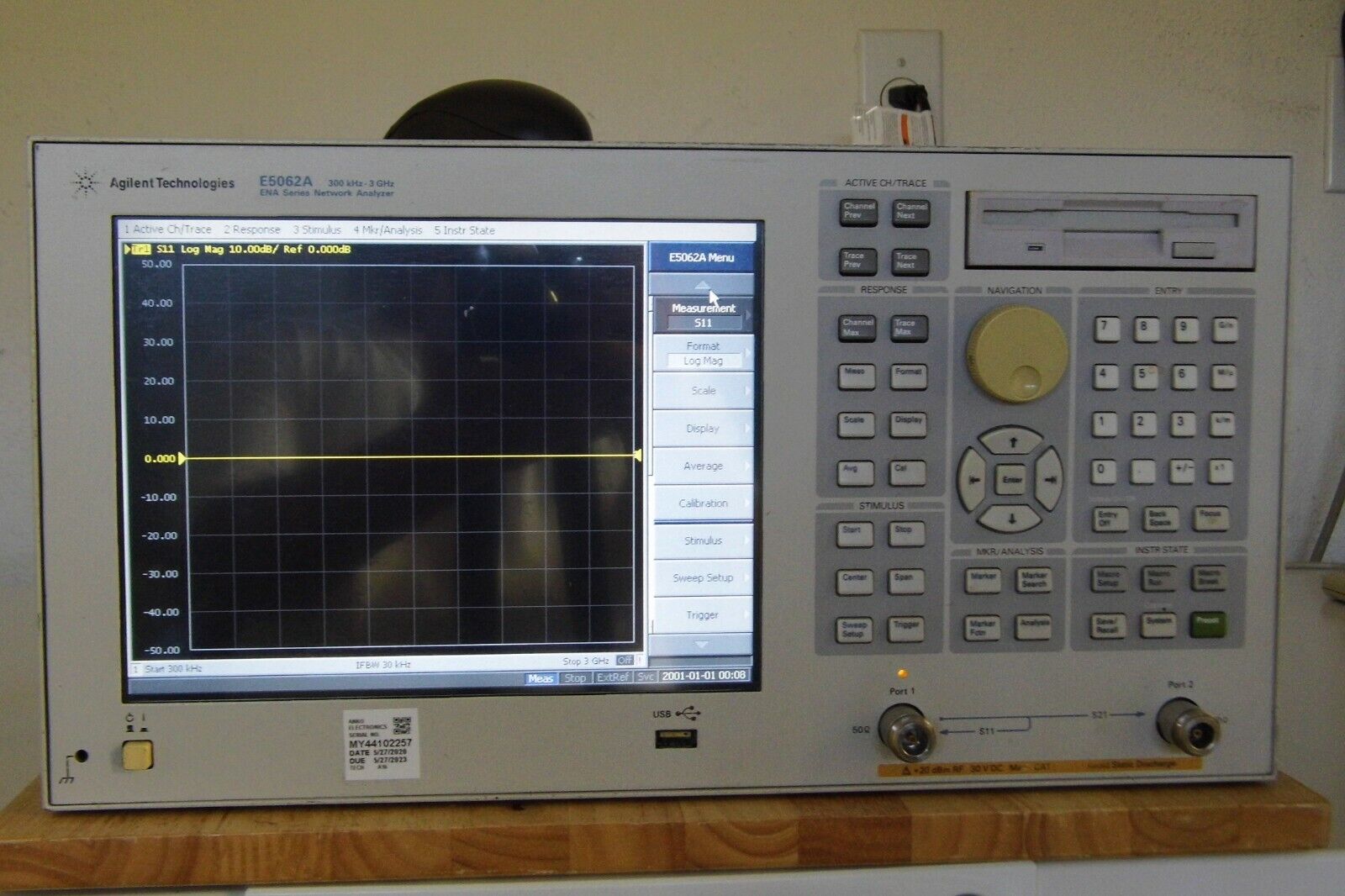 Agilent / HP E5062A 3GHz Network Analyzer w/Options 016, 100, 150 & 1E1  CAL'D!