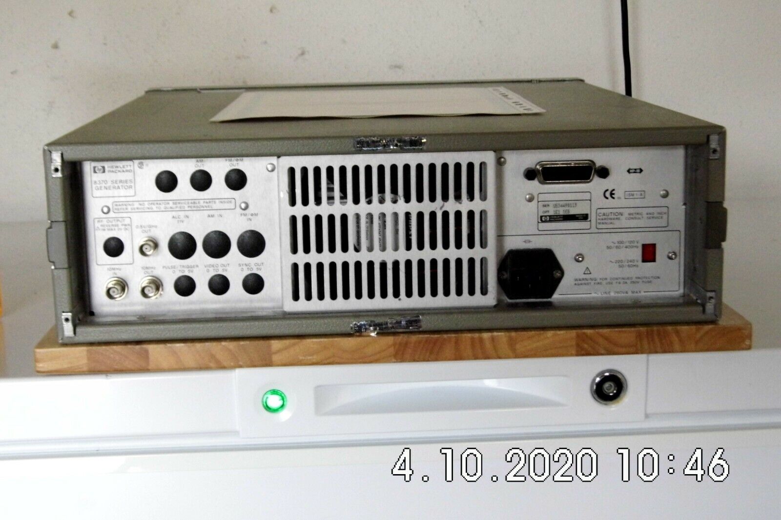 Agilent HP 83732B 1E1,1E8  20GHz Synth. CW Generator Cal w/data, 3 in stock.