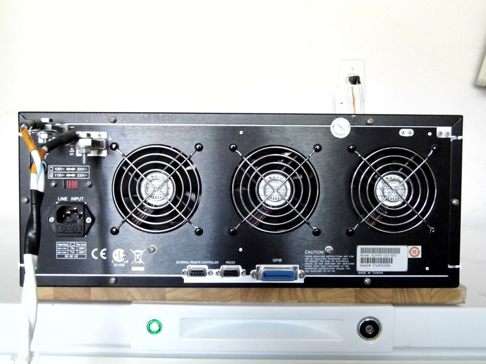 Sorensen SLH-60-120-1800 60V, 120A, 600W Rack Mounted, Programmable DC Load