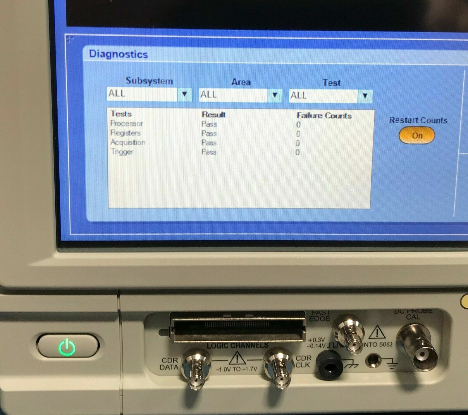 MSO72304DX 23GHz, 100Gs/s, 4+16 Channel, mso, mfg. cal w/data, WIN 10, 50XL mem