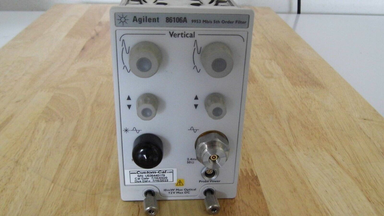 HP Agilent 86106A 30GHz Optical/40GHz Module w/ Opt 102 5th Order, nist cal'ed