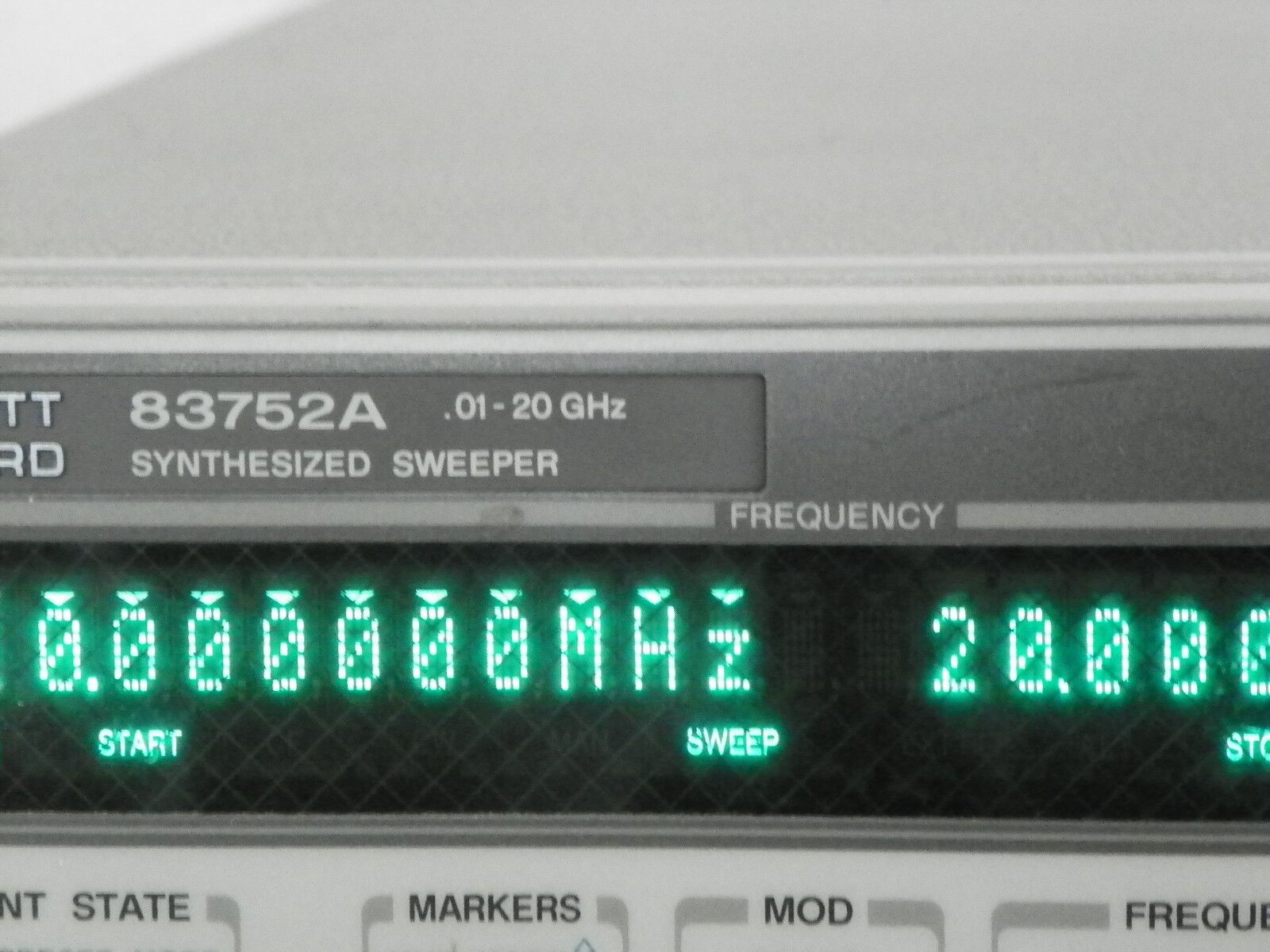 Agilent HP 83752A .01-20GHz Synthesized Signal Sweeper, 3 in stock.