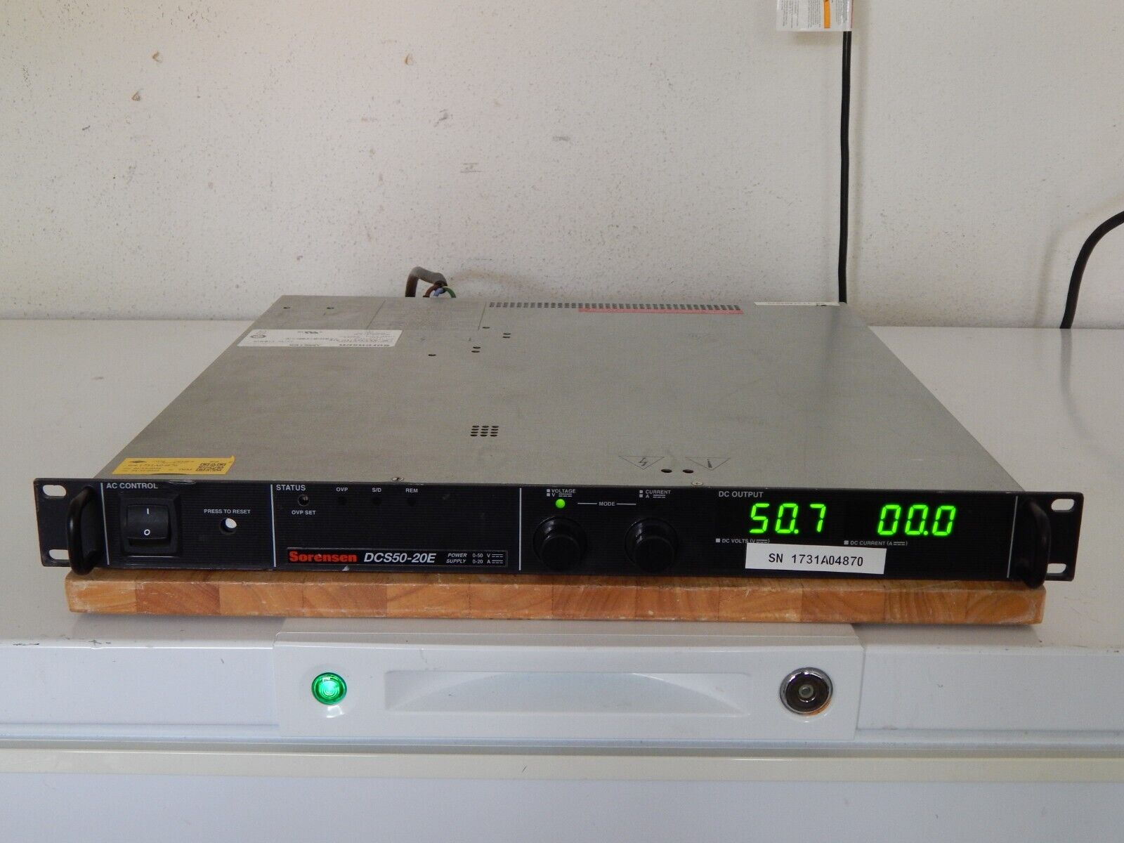Sorensen DCS50-20E M9C Programmable DC Power Supply 50V, 20A  GPIB