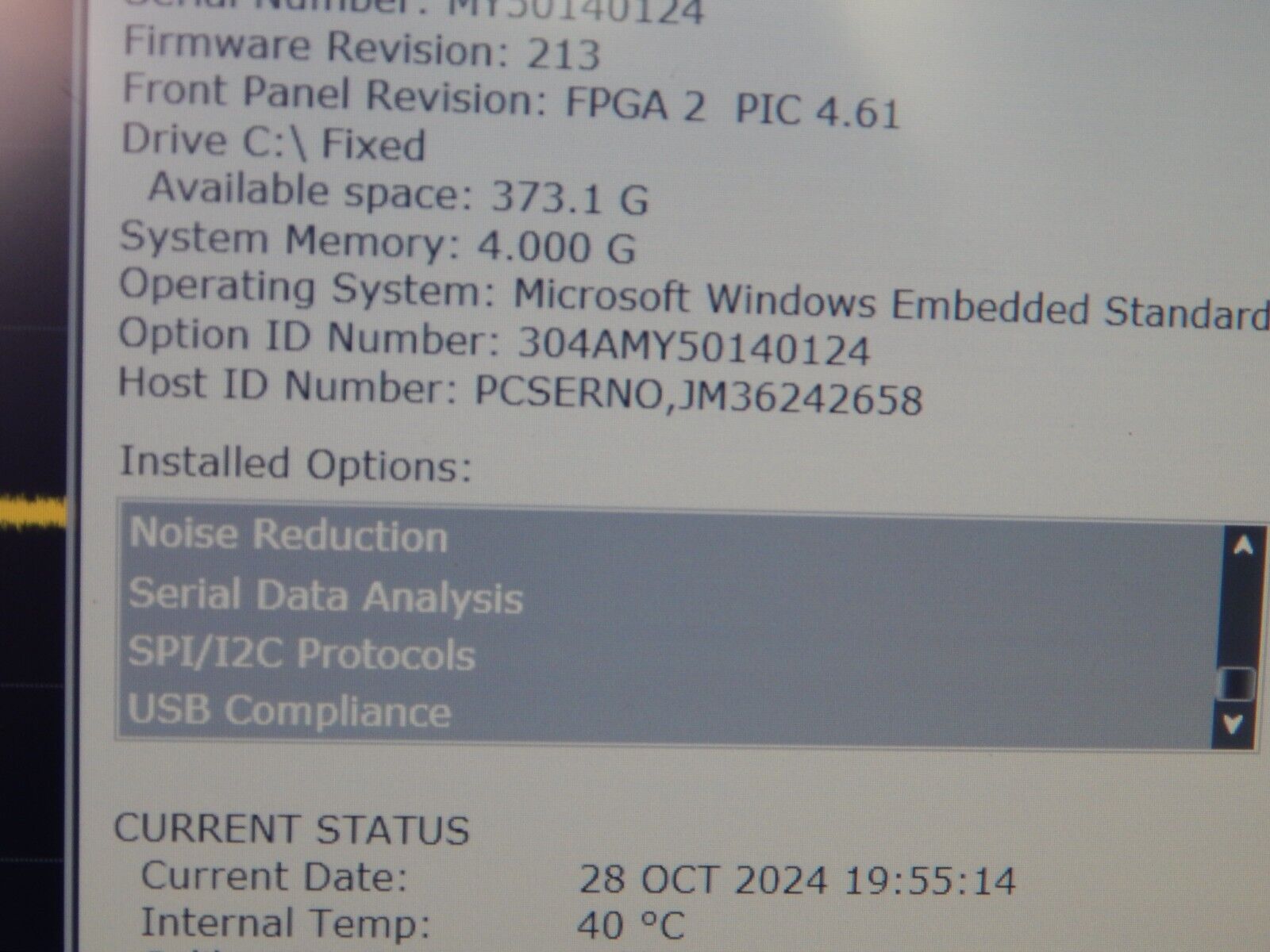 Agilent DSA91304A Oscilloscope  13Ghz 40Gs/s, 12 options, OEM cal, MY50140124