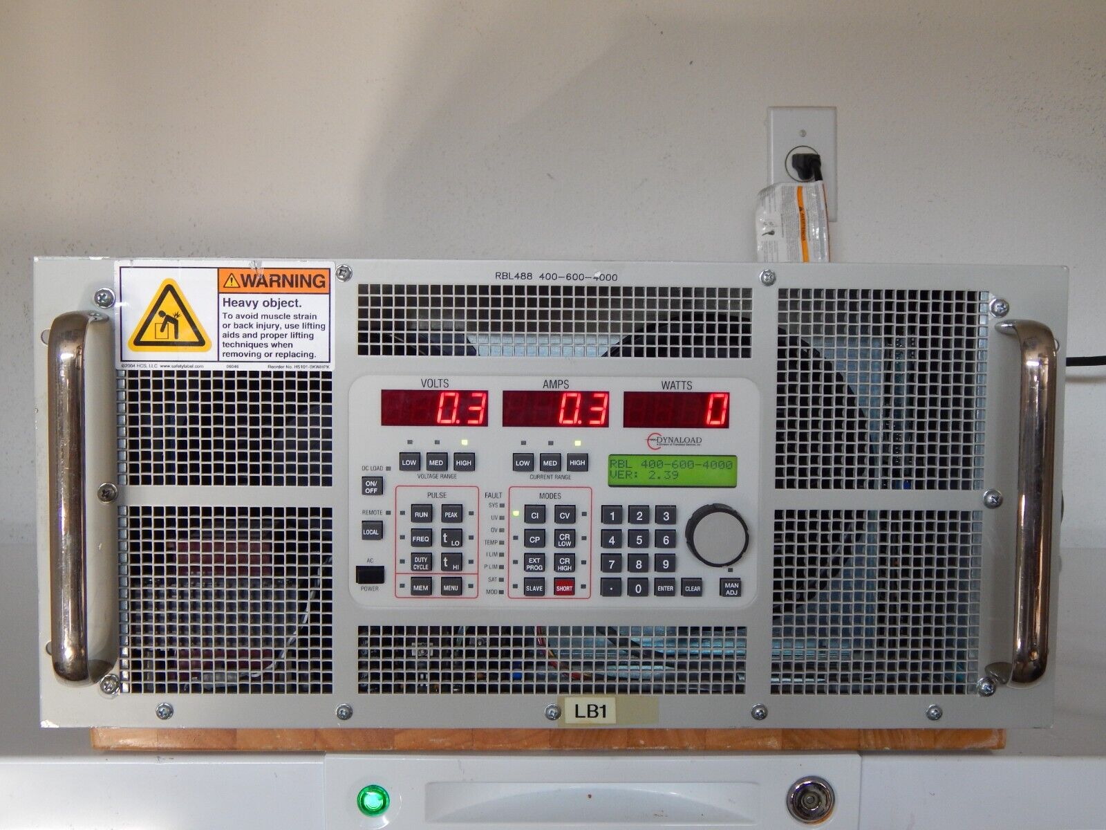 TDI Dynaload RBL488 400-600-4000 DC Electronic Load w/GPIB, 2 in stock