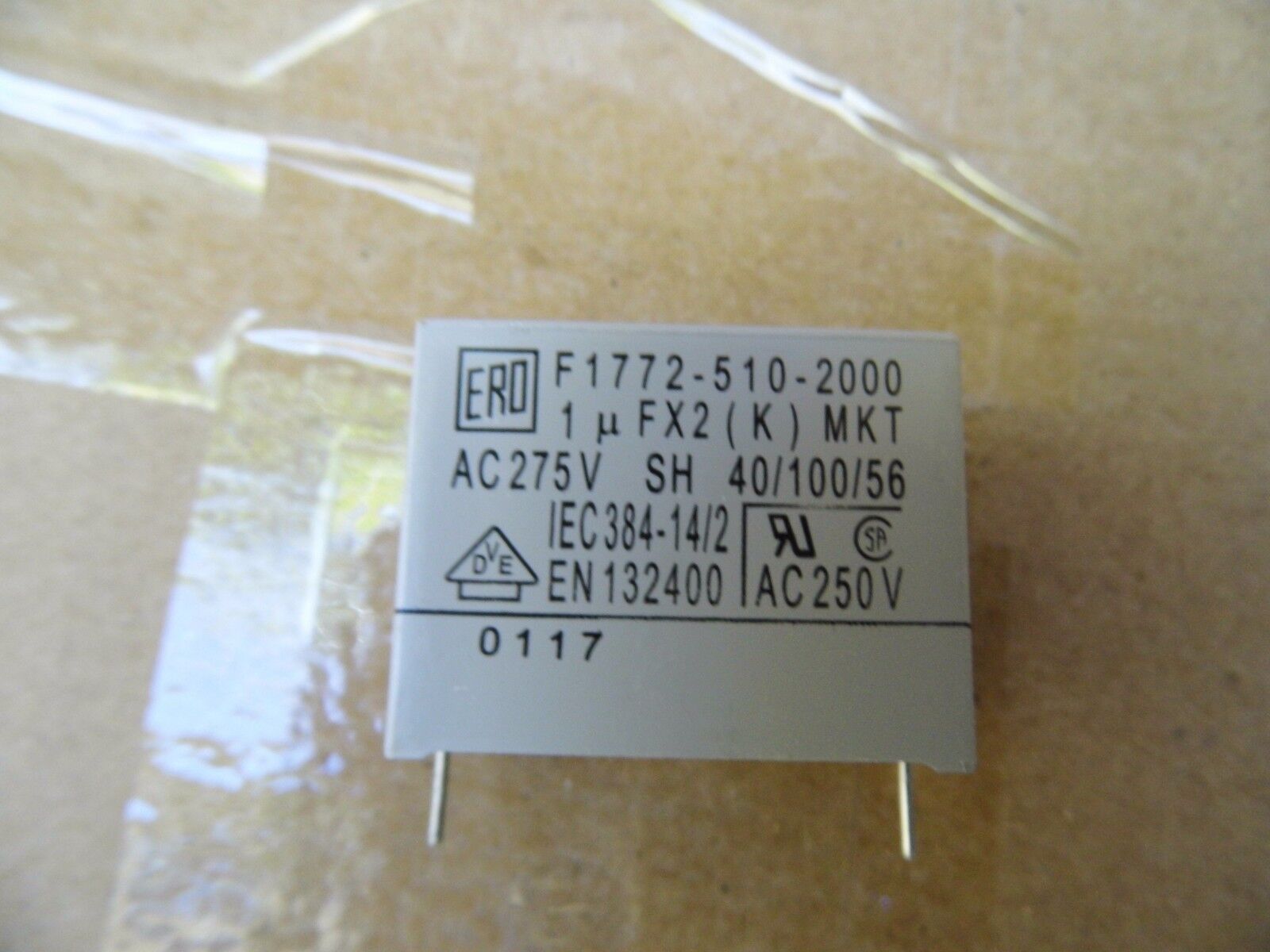 20 PCS VISHAY/ROEDERSTEIN F1772 510 2000  1MF X 2 10% 275VAC CAPACITORS