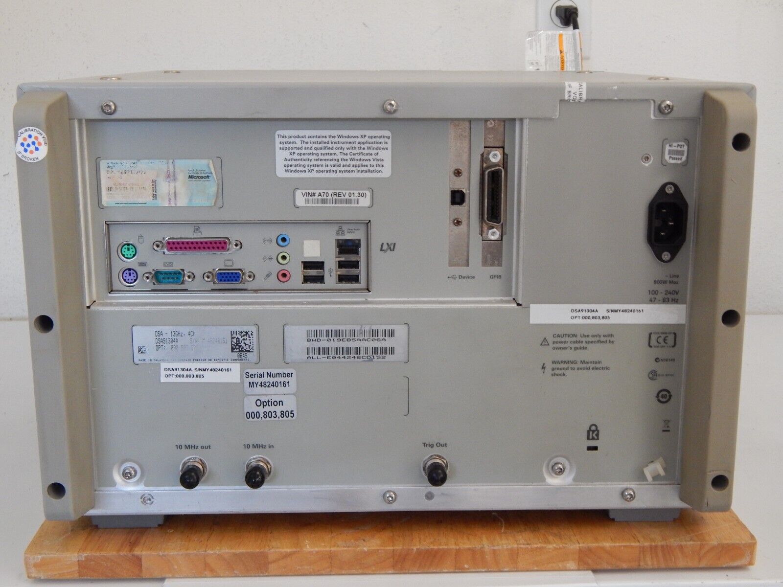 Keysight DSA91304A 'every option' 13Ghz 40Gs/s oscilloscope, cal'ed with data