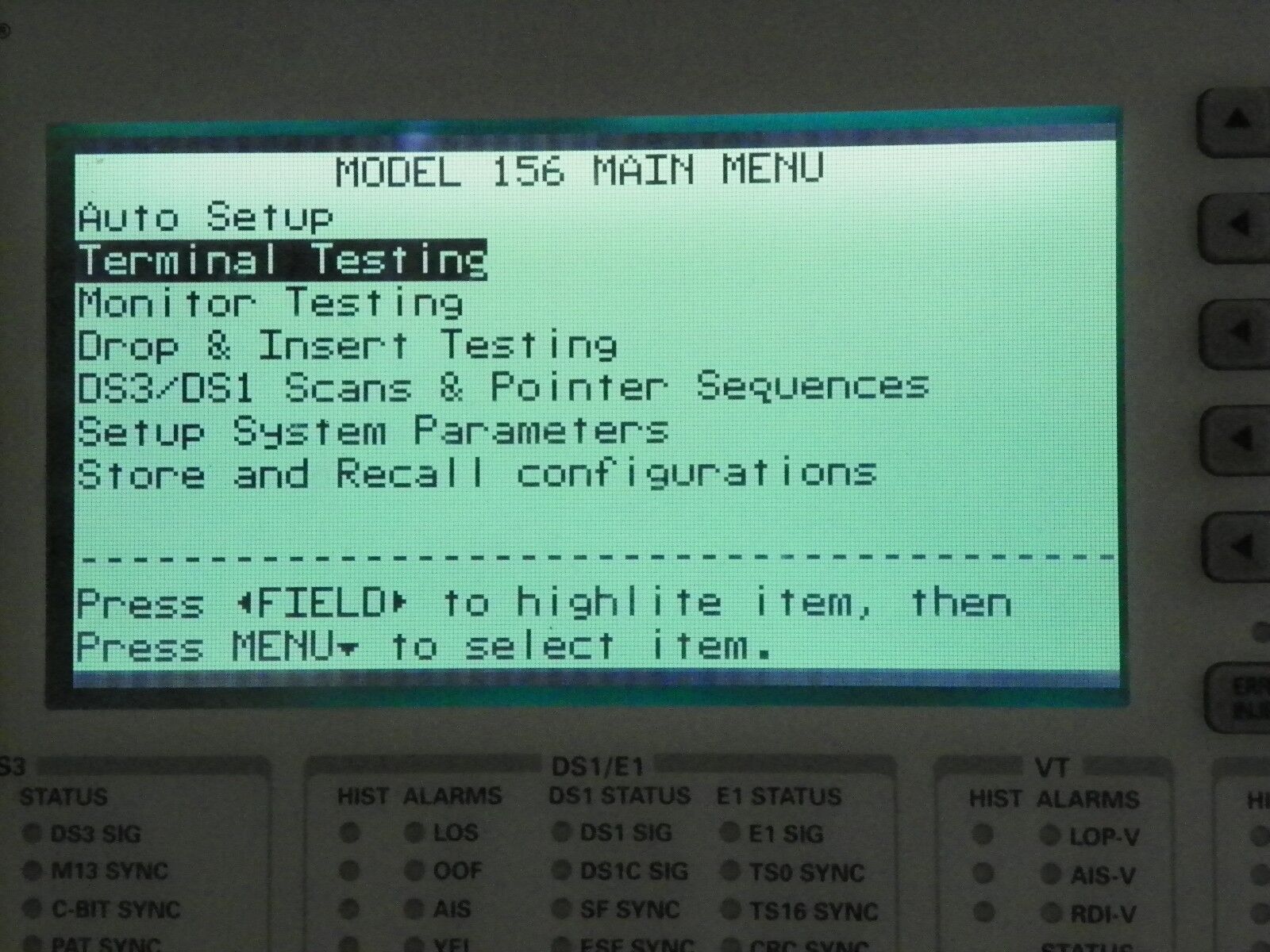 HP CERJAC 156MTS E4480A Sonet Maintenance Test Set